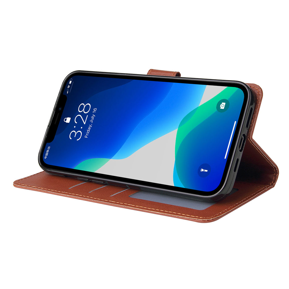 For iPhone 11 Case PU Leather+Shockproof TPU Wallet Phone Cover
