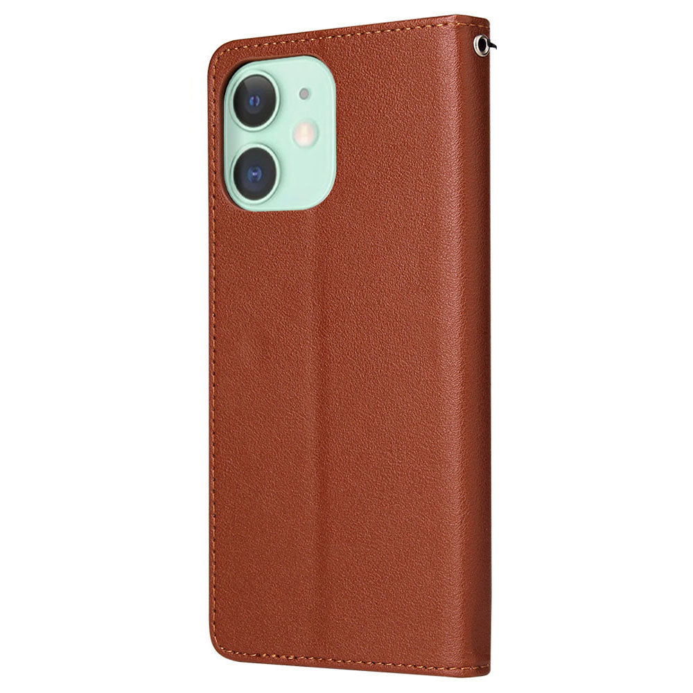 For iPhone 11 Case PU Leather+Shockproof TPU Wallet Phone Cover