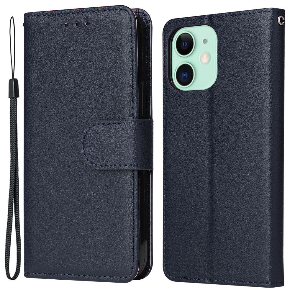 For iPhone 11 Case PU Leather+Shockproof TPU Wallet Phone Cover
