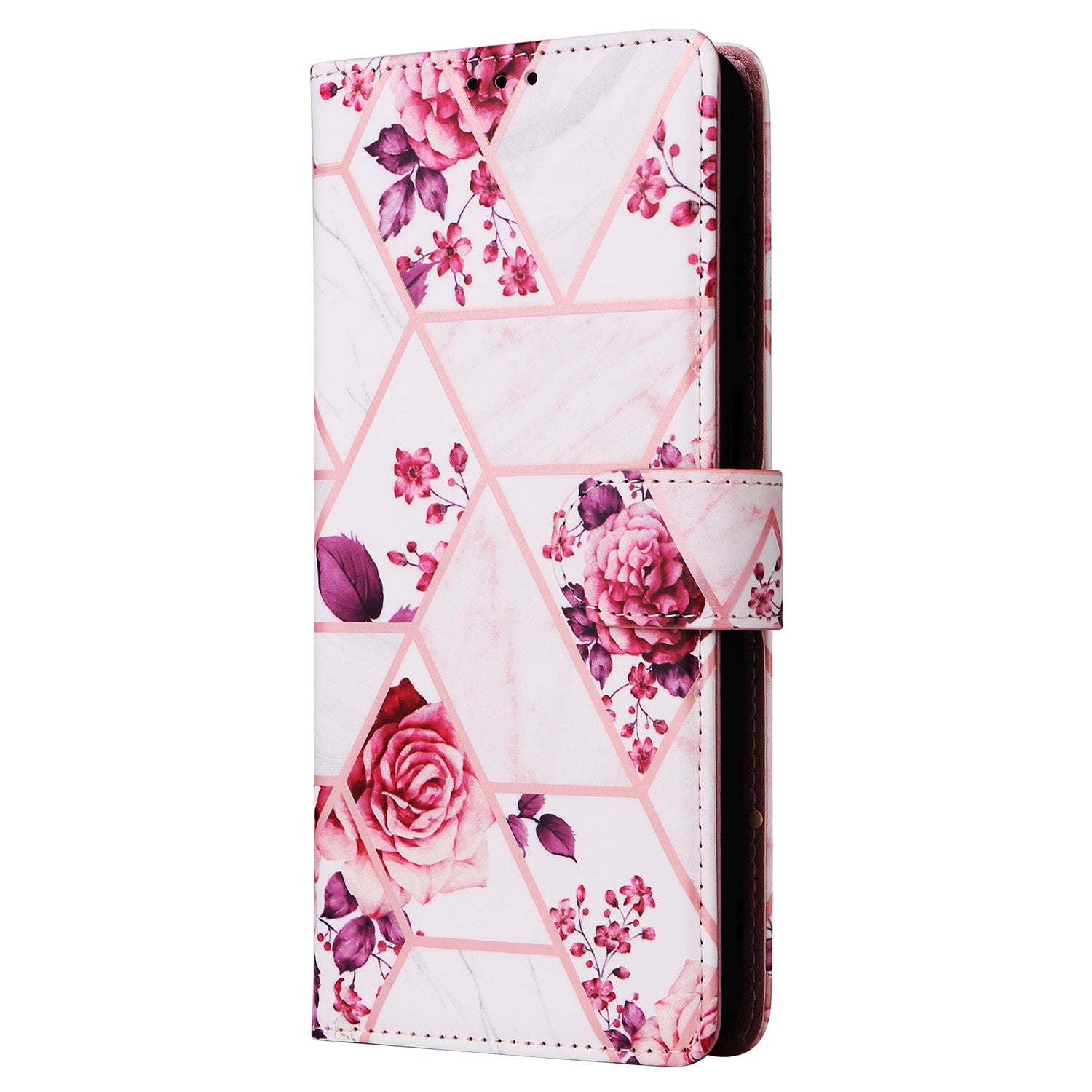 For Samsung Galaxy A05s 4G Case Lacquered Leather Phone Shell Marble Pattern Design