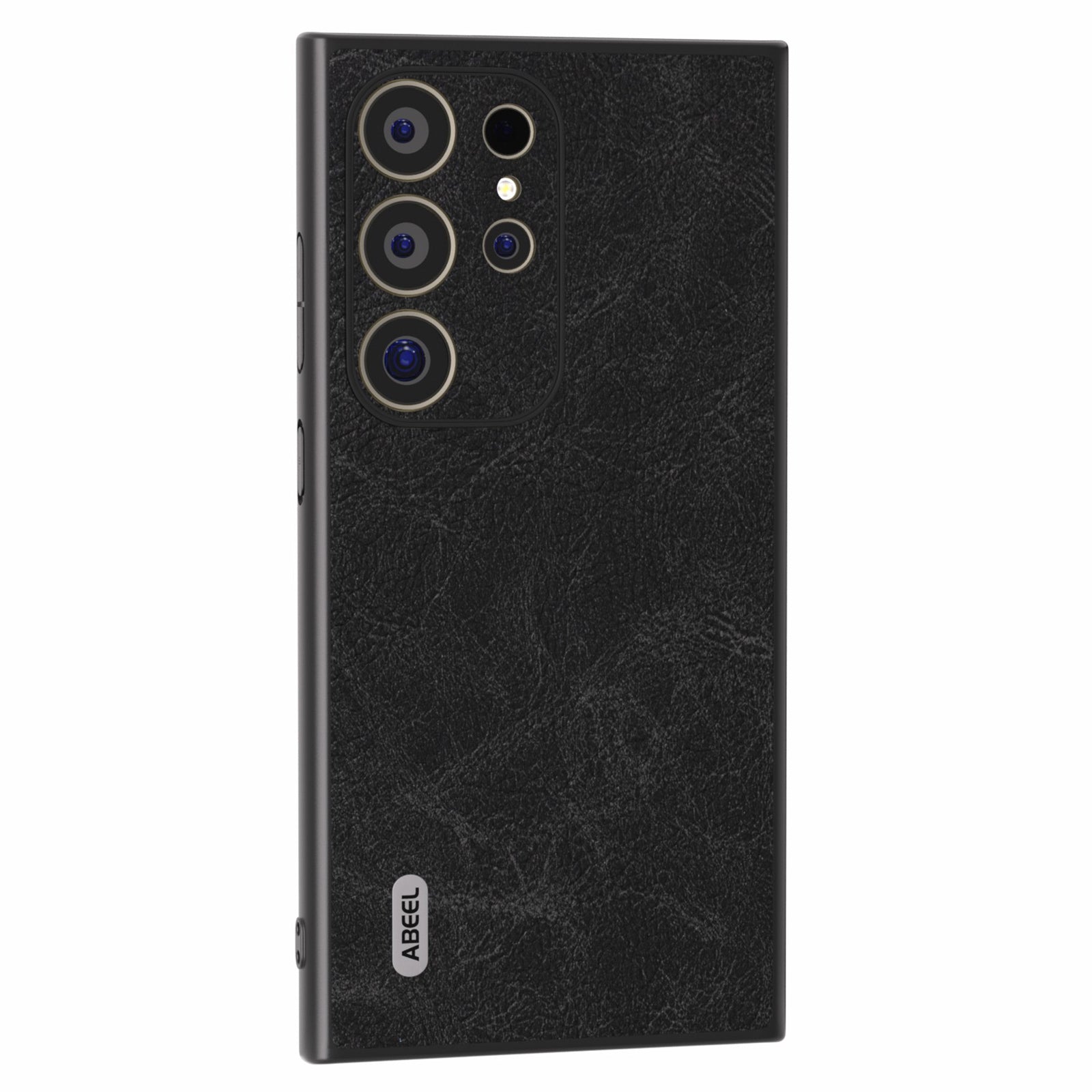 ABEEL For Samsung Galaxy S24 Ultra Case PU+PC+TPU Litchi Texture Anti-Scratch Phone Cover