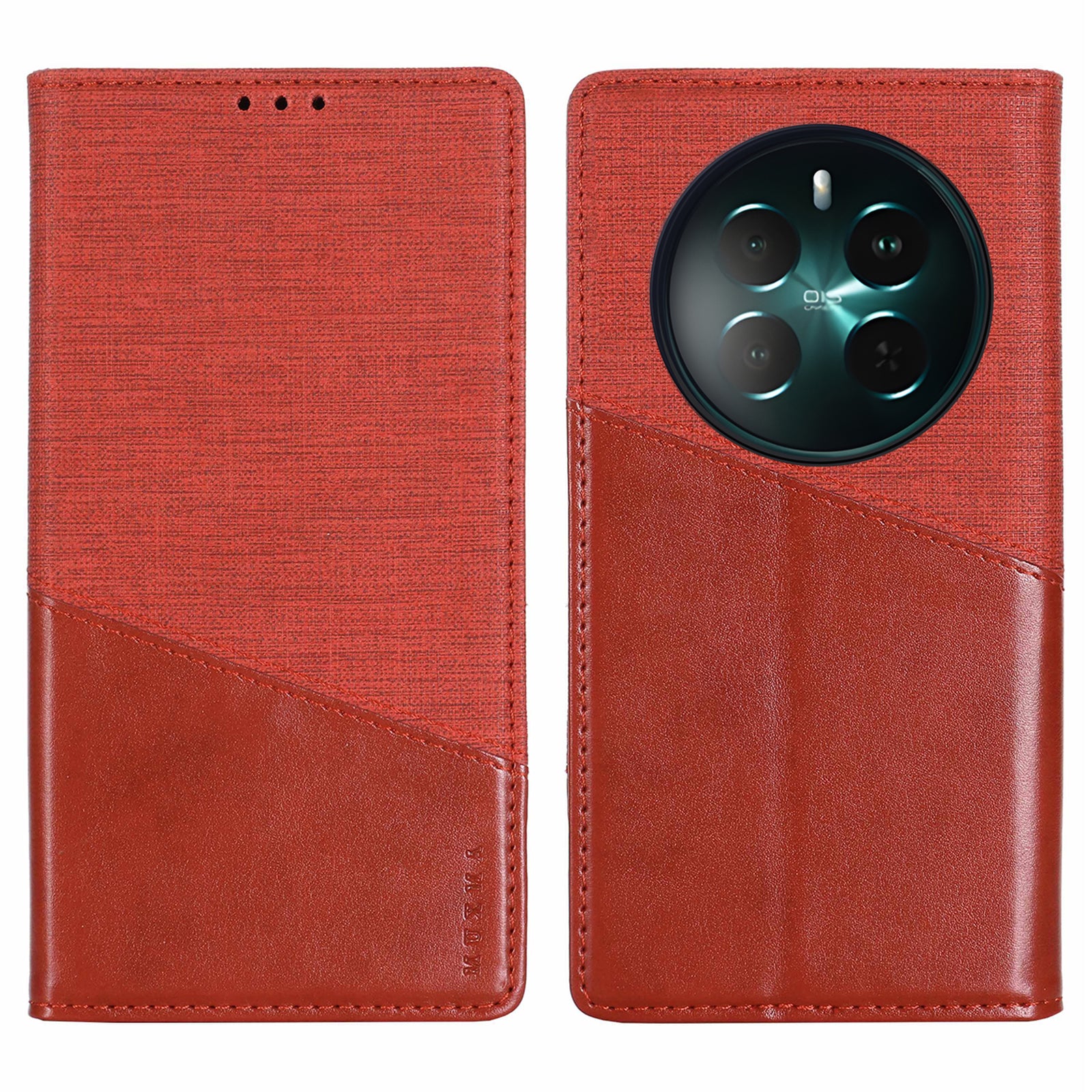 MUXMA MX109 For Realme 12+ 5G Case RFID Blocking Magnetic Closing Phone Cover