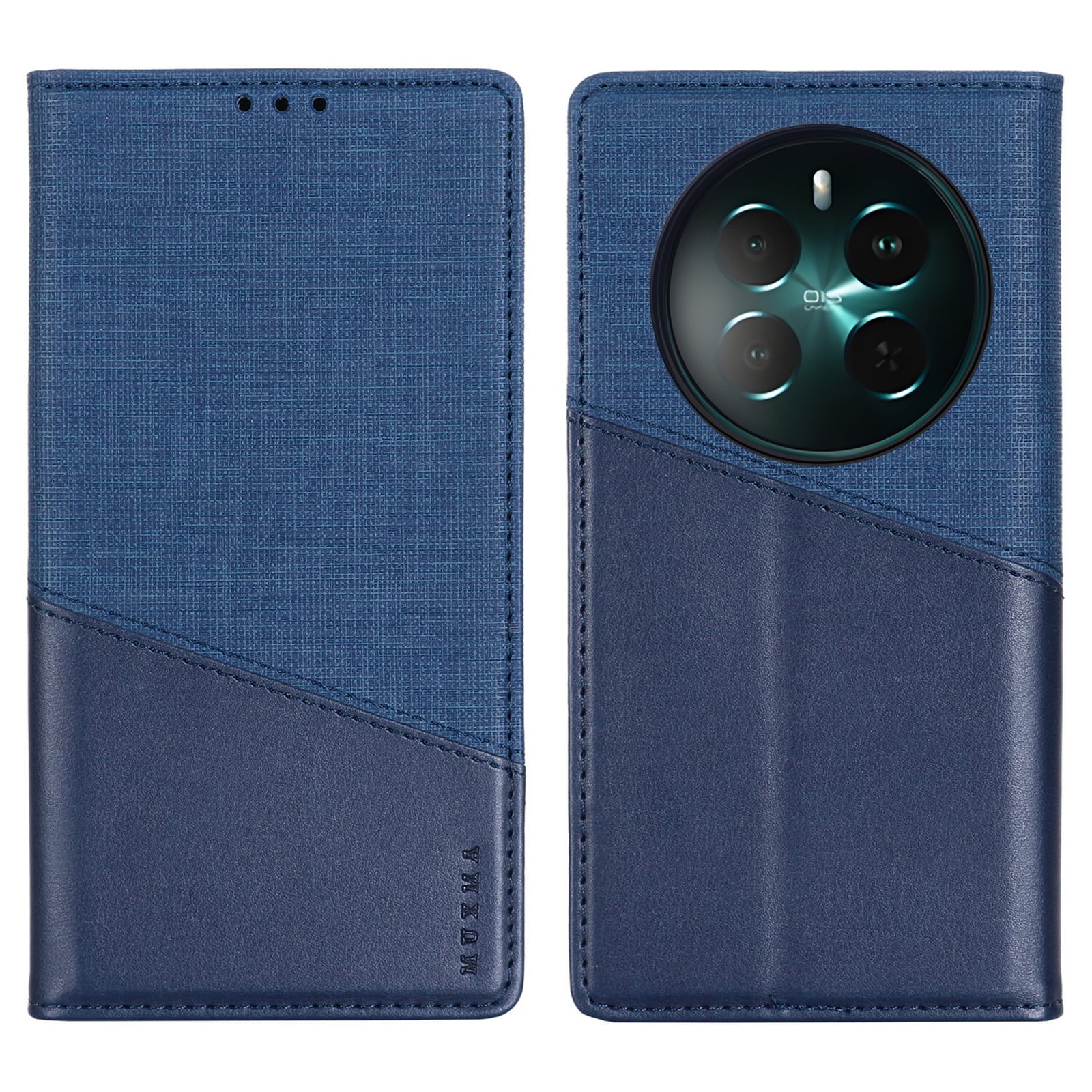 MUXMA MX109 For Realme 12+ 5G Case RFID Blocking Magnetic Closing Phone Cover