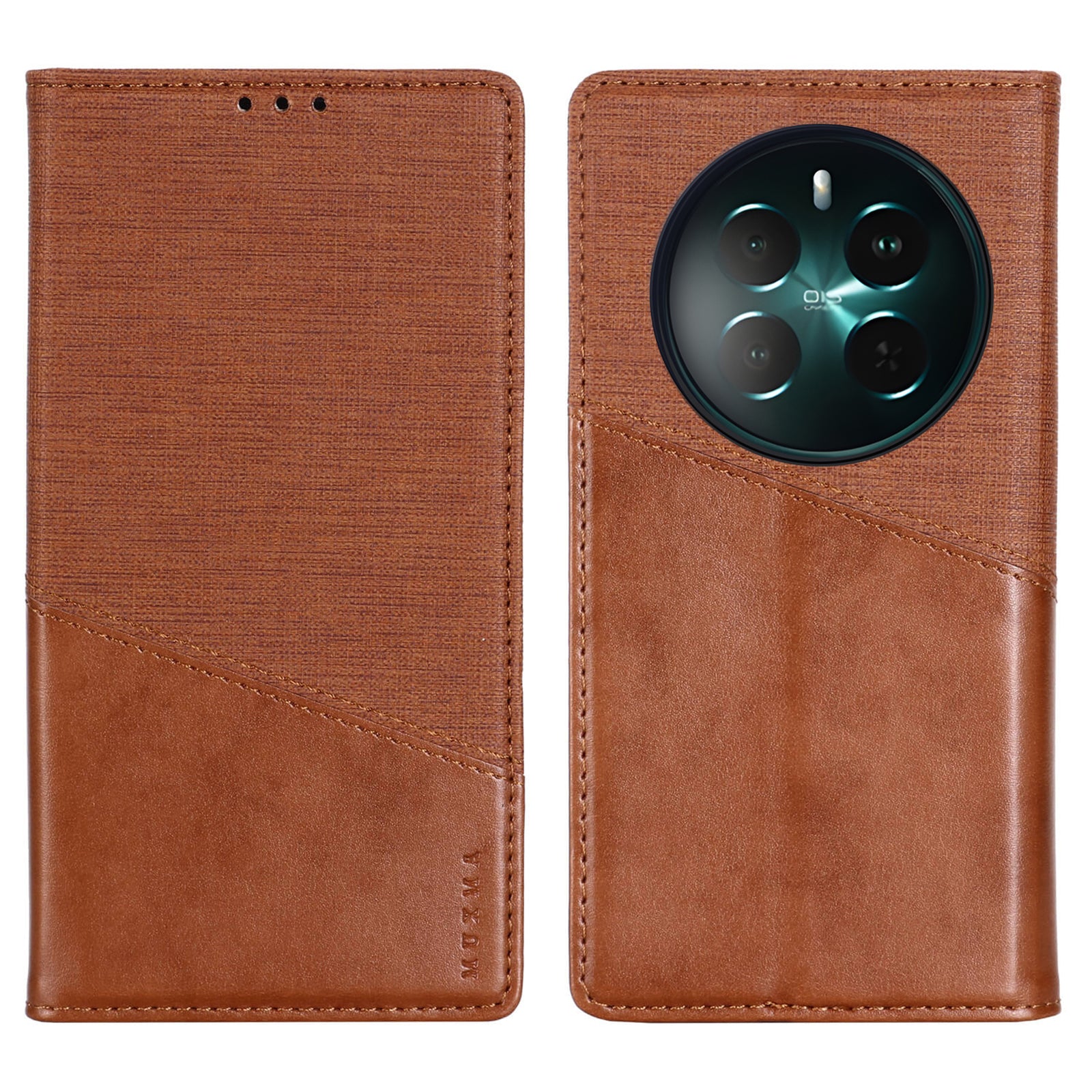 MUXMA MX109 For Realme 12+ 5G Case RFID Blocking Magnetic Closing Phone Cover