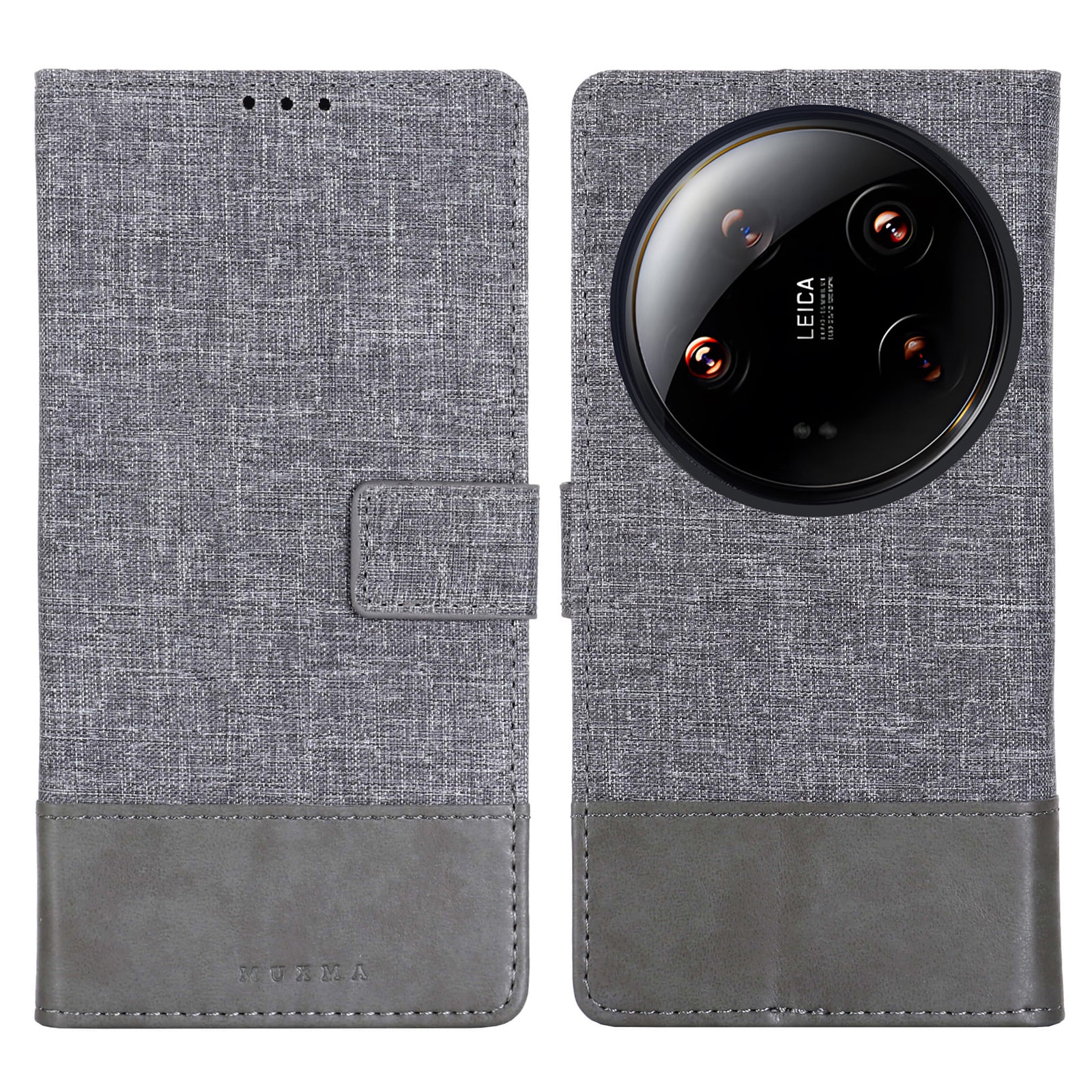 MUXMA MX102 For Xiaomi 14 Ultra Case Magnetic Closure PU Leather Phone Wallet Cover