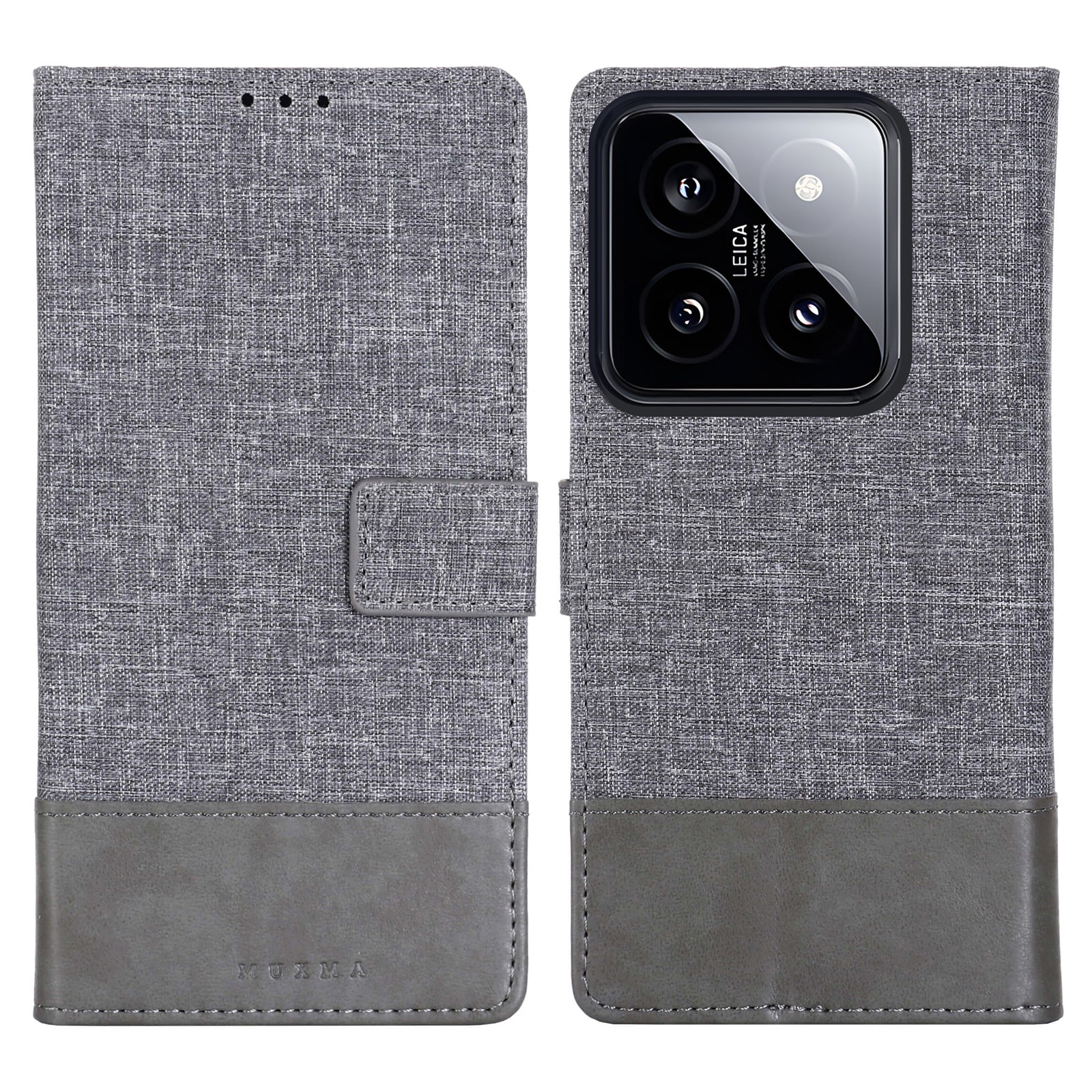 MUXMA MX102 For Xiaomi 14 Wallet Case PU Leather Stand Folio Phone Cover