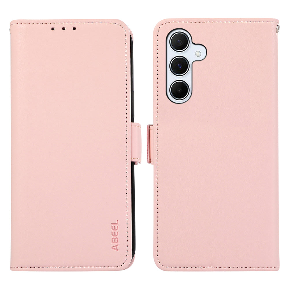 ABEEL PU Leather Case for Samsung Galaxy A54 5G RFID Blocking Wallet Cell Phone Stand Cover