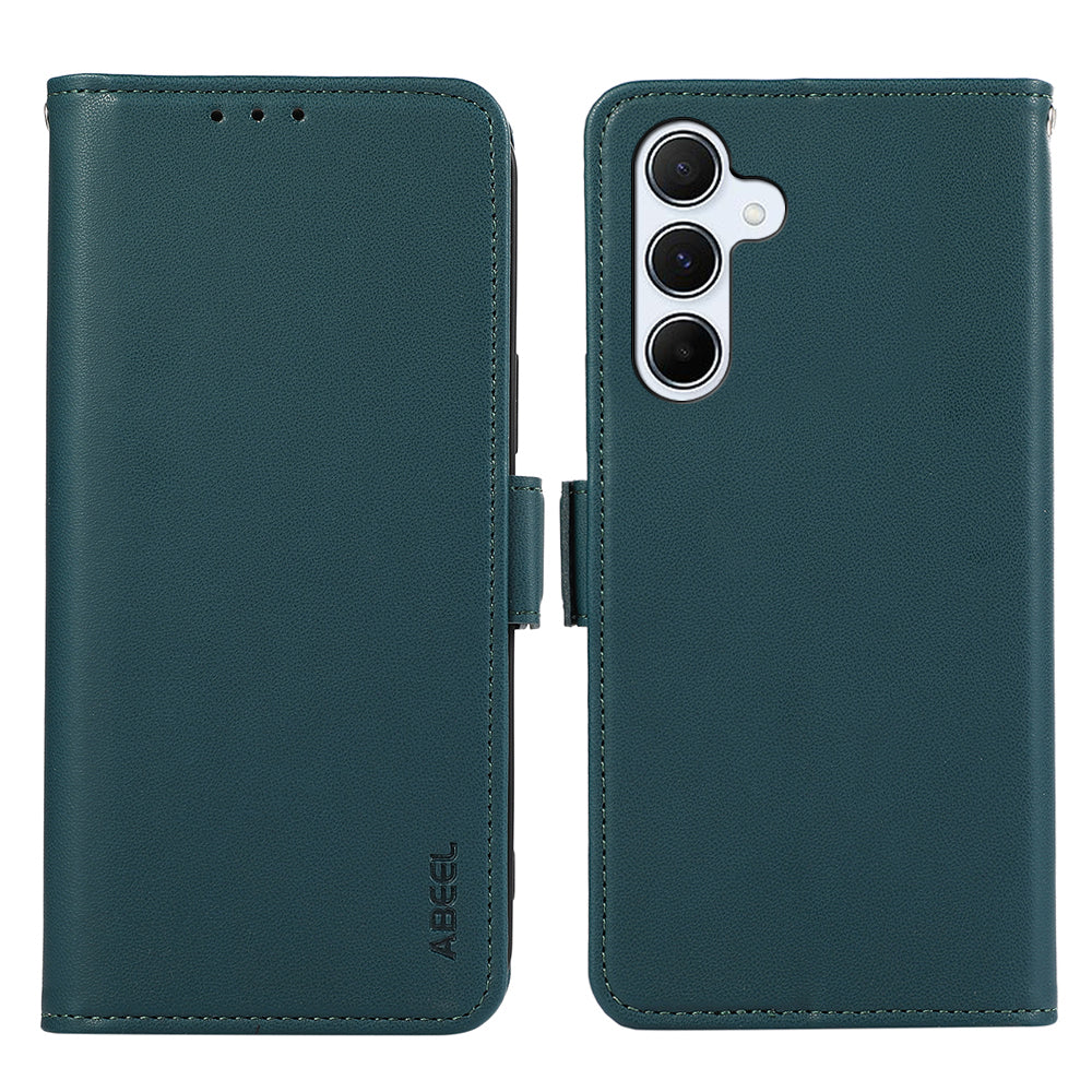ABEEL PU Leather Case for Samsung Galaxy A54 5G RFID Blocking Wallet Cell Phone Stand Cover