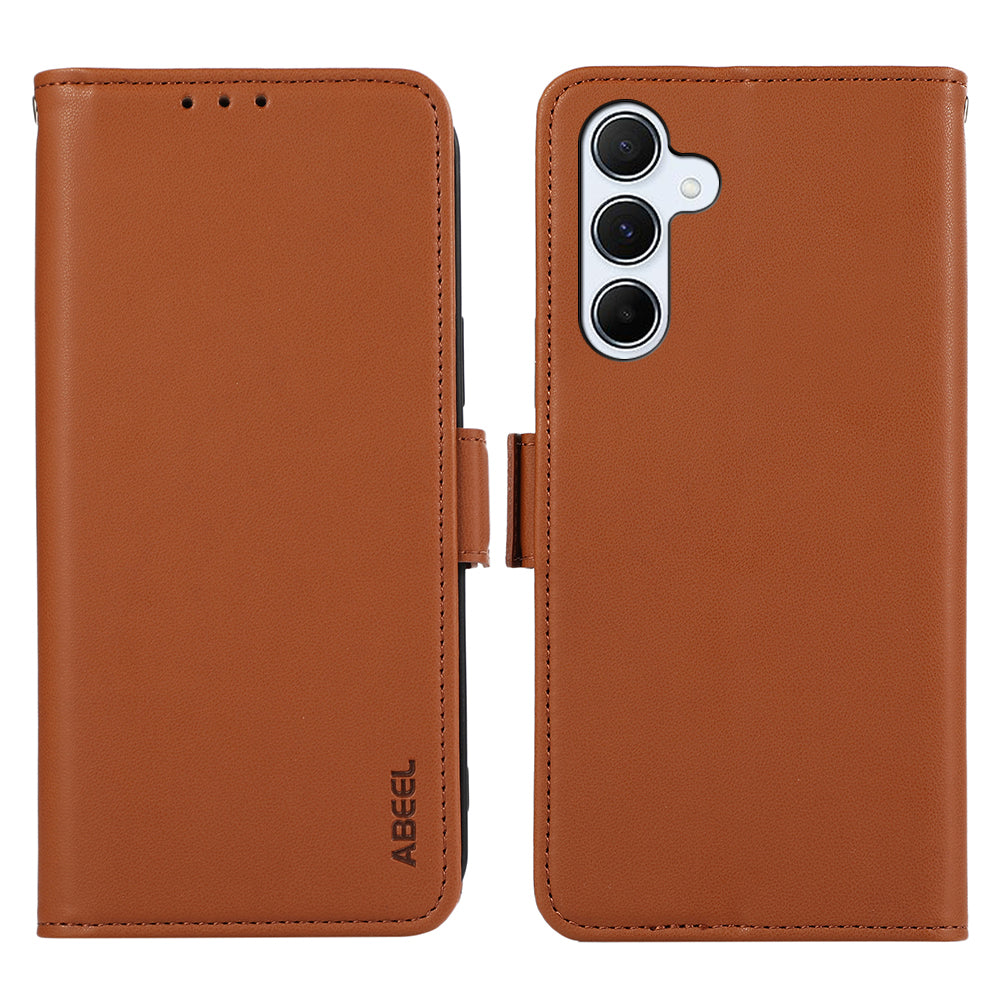 ABEEL PU Leather Case for Samsung Galaxy A54 5G RFID Blocking Wallet Cell Phone Stand Cover