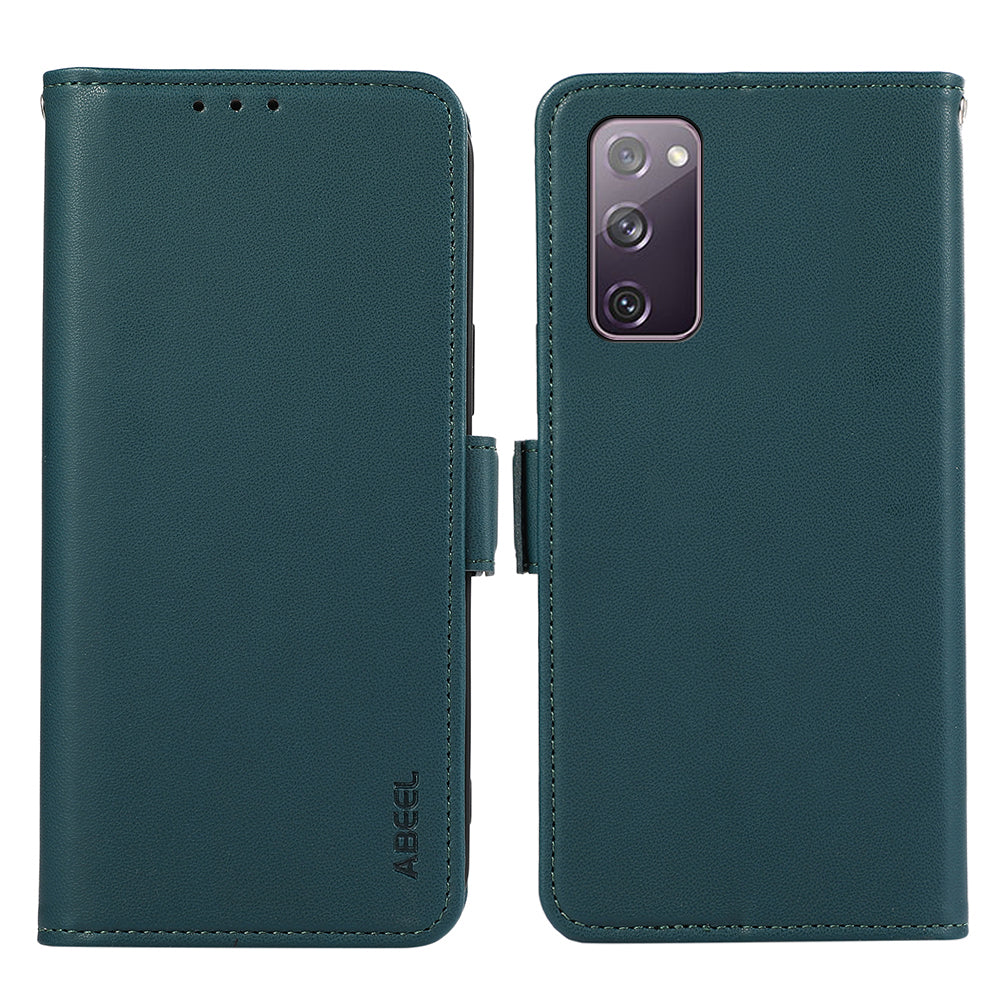 ABEEL For Samsung Galaxy S20 FE / S20 FE 5G / S20 FE 2022 / S20 Lite Case Leather RFID Blocking Wallet Phone Shell