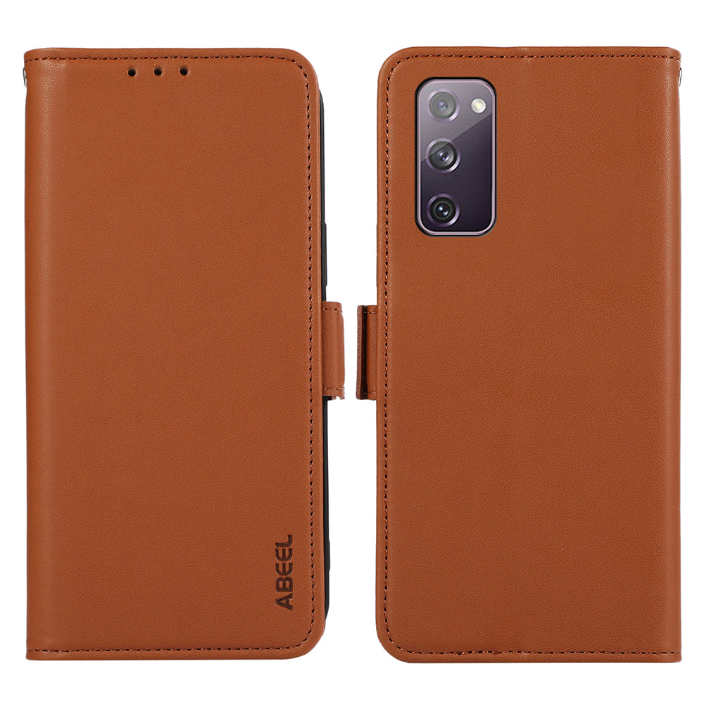 ABEEL For Samsung Galaxy S20 FE / S20 FE 5G / S20 FE 2022 / S20 Lite Case Leather RFID Blocking Wallet Phone Shell
