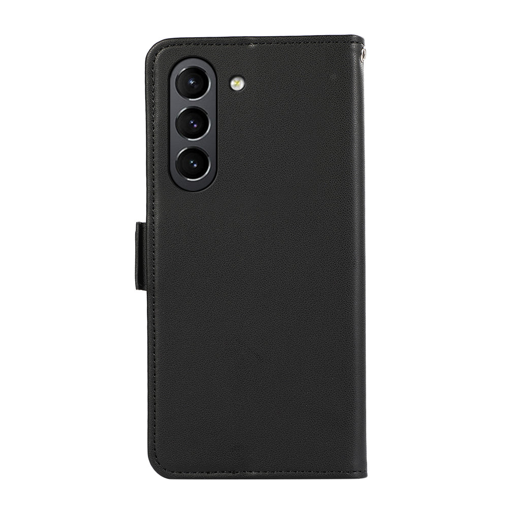 ABEEL RFID Blocking Phone Case for Samsung Galaxy S21 FE 5G Soft PU Leather Wallet Phone Stand Cover