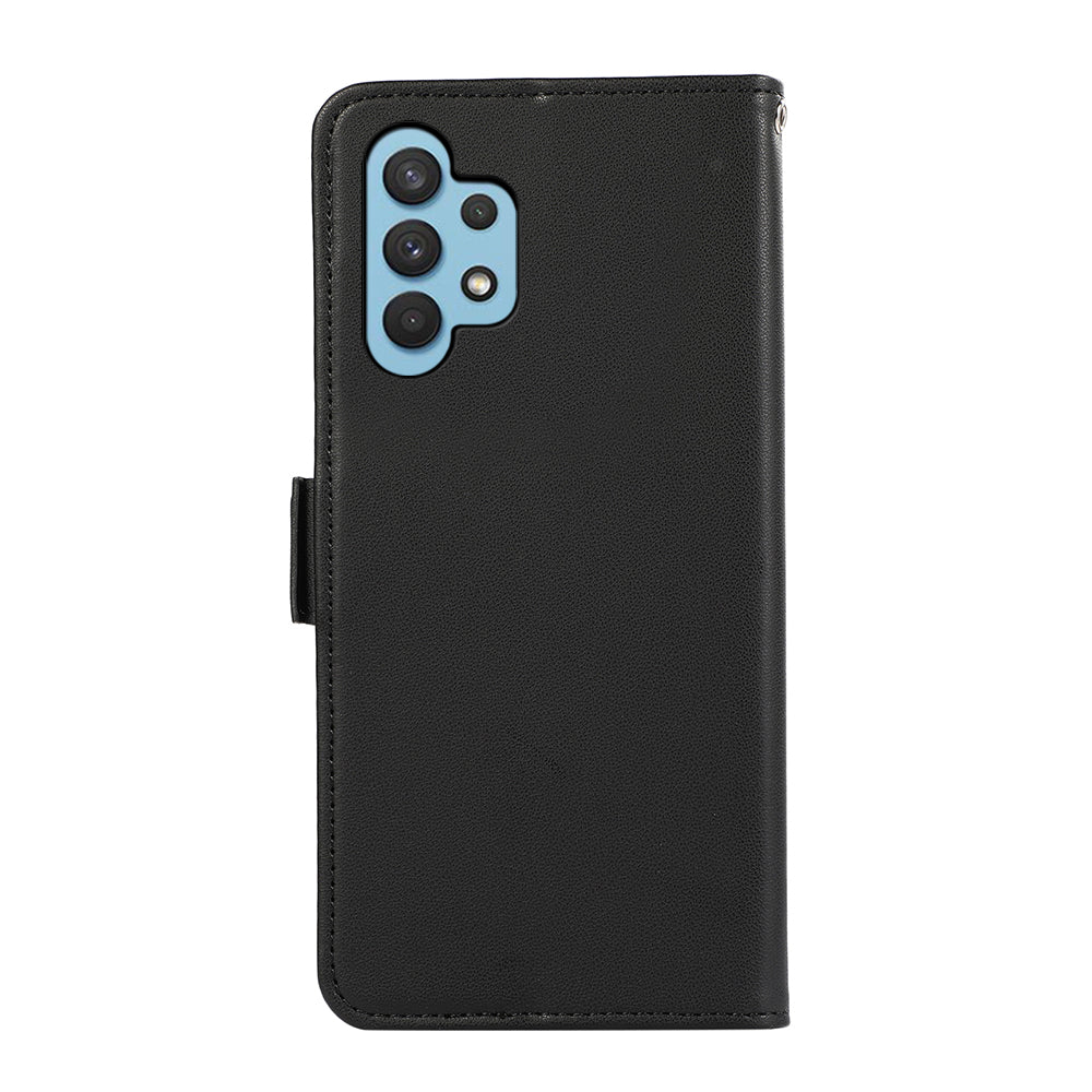 ABEEL For Samsung Galaxy A32 4G (EU Version) RFID Blocking Wallet Leather Case Phone Shell