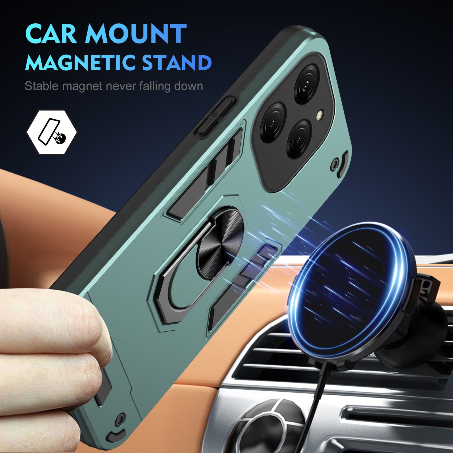 For Transsion Tecno Spark Go 2024 4G / Spark 20 / Infinix Smart 8 4G Case PC+TPU Kickstand Phone Cover