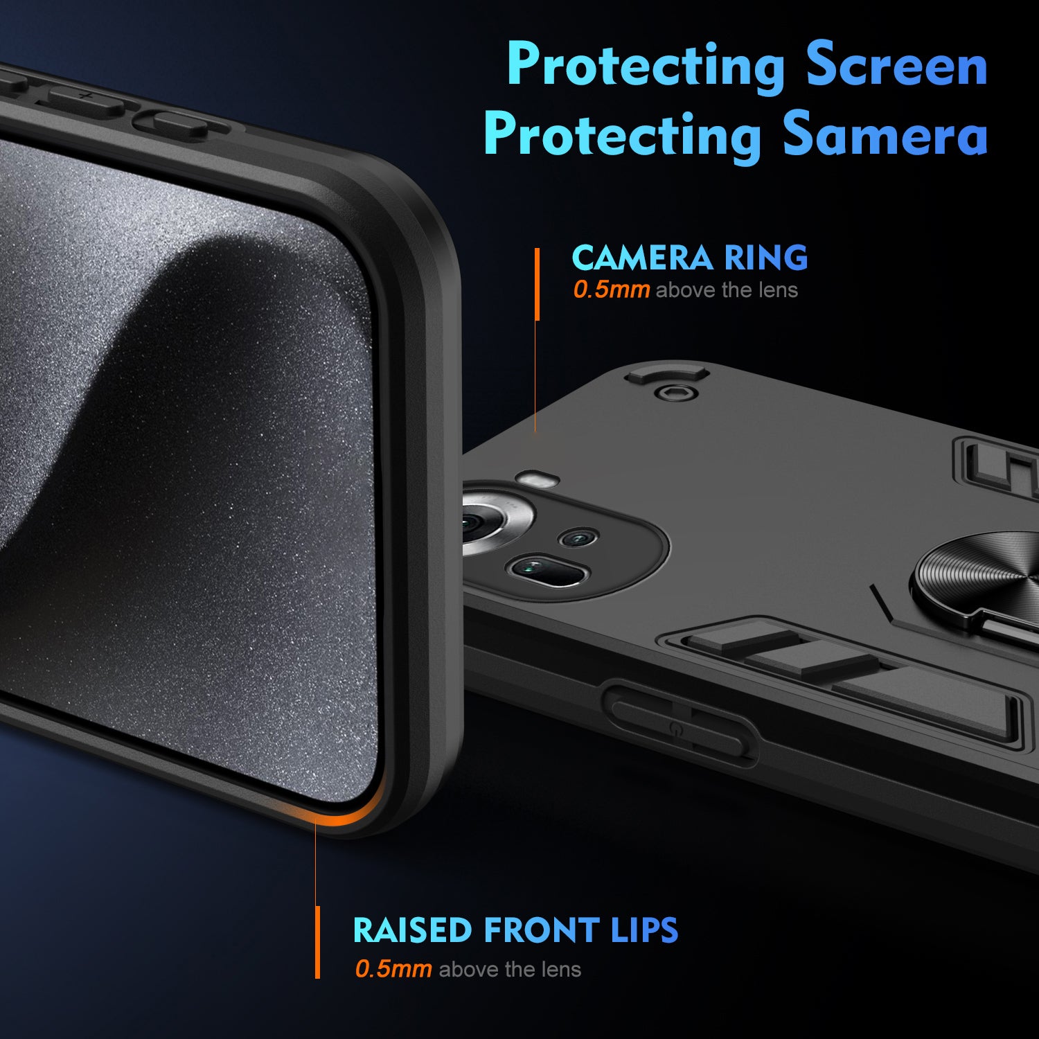 For Oppo Reno11 5G (Global) Kickstand Case Drop-Proof Phone Cover Support Magnetic Car Mount