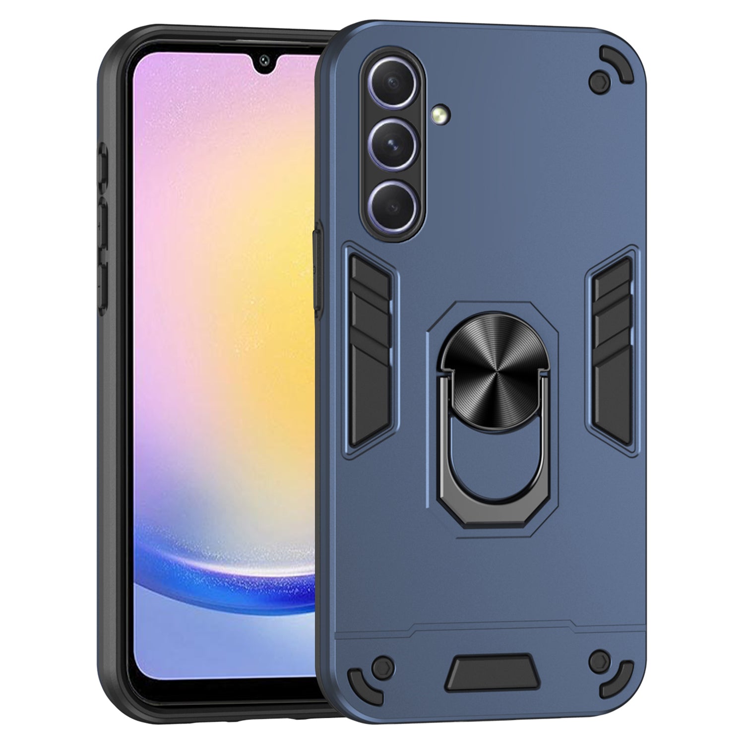 For Samsung Galaxy A25 5G (Global) (161.0 x 76.5 x 8.3mm) Case Kickstand Car Mount Phone Case