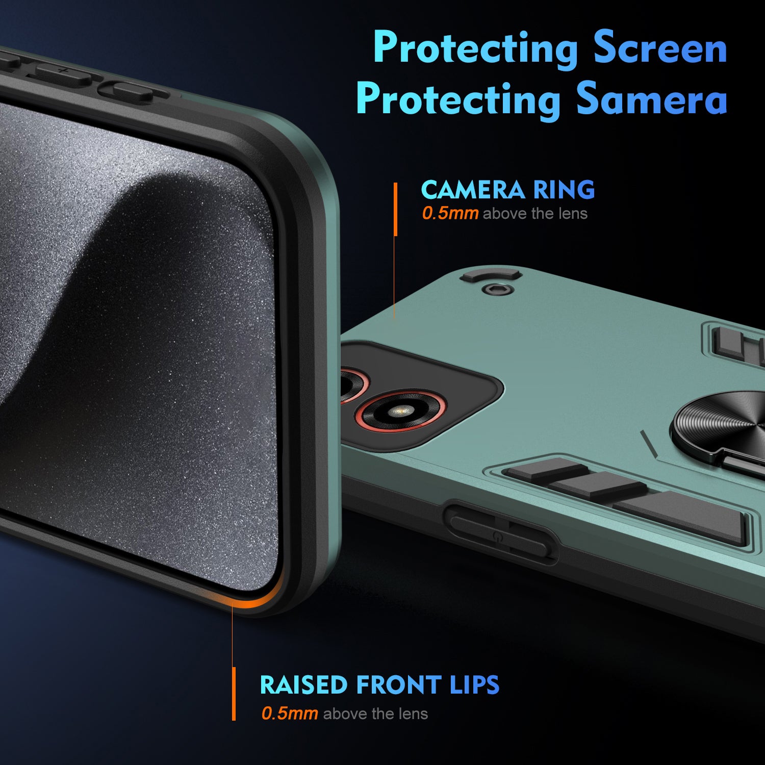 For Motorola Moto G24 4G / G04 4G Slim Case Kickstand Car Mount Phone Case