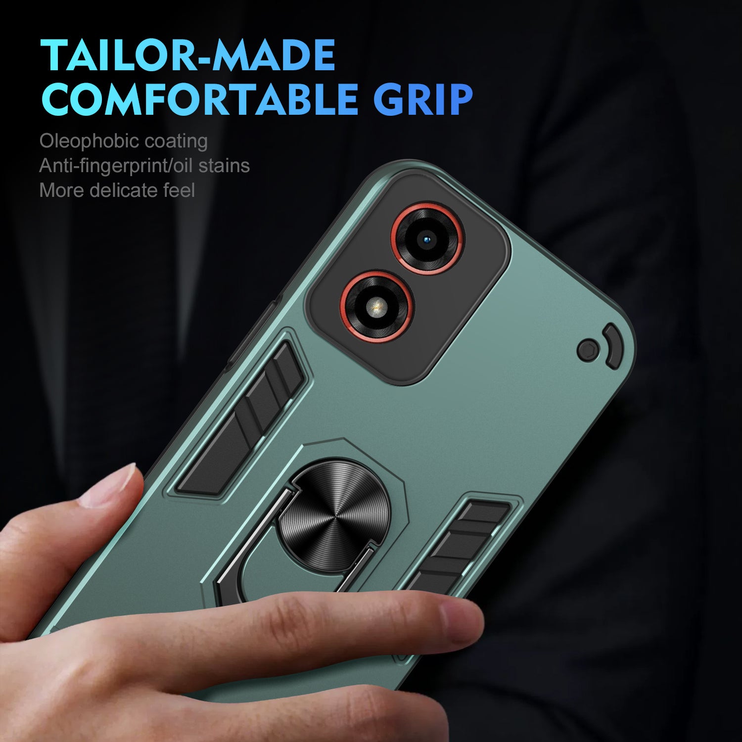 For Motorola Moto G24 4G / G04 4G Slim Case Kickstand Car Mount Phone Case