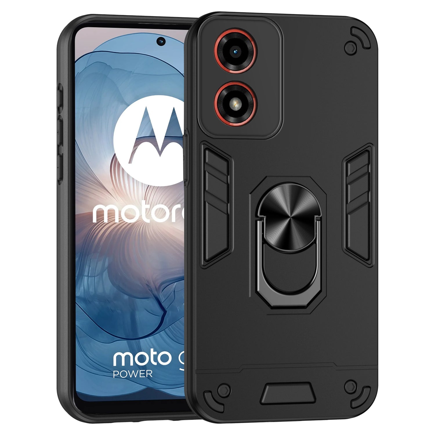 For Motorola Moto G24 4G / G04 4G Slim Case Kickstand Car Mount Phone Case