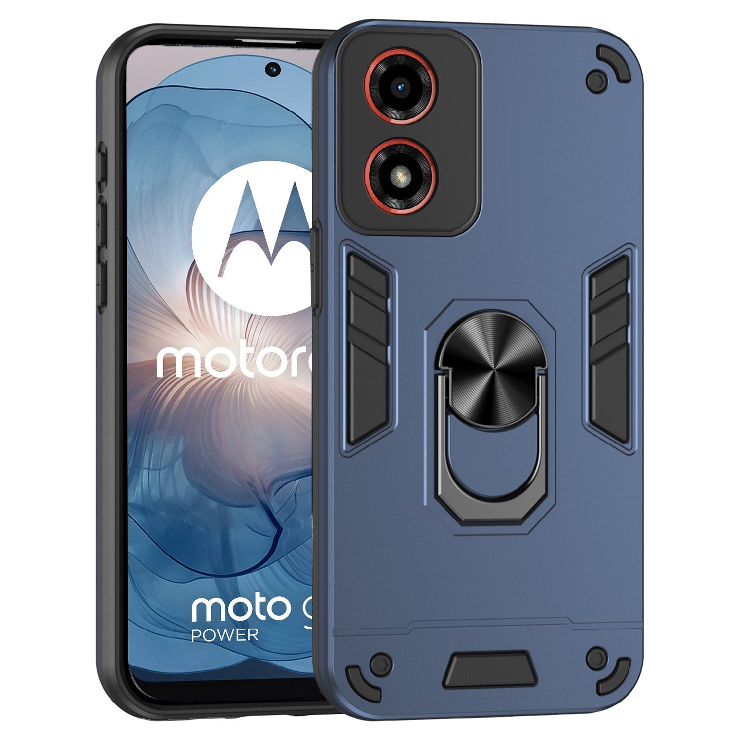 For Motorola Moto G24 4G / G04 4G Slim Case Kickstand Car Mount Phone Case