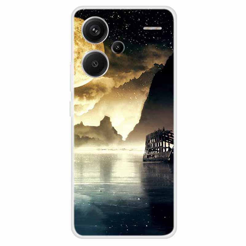 For Xiaomi Redmi Note 13 Pro+ 5G TPU Case Pattern Printing Back Phone Cover