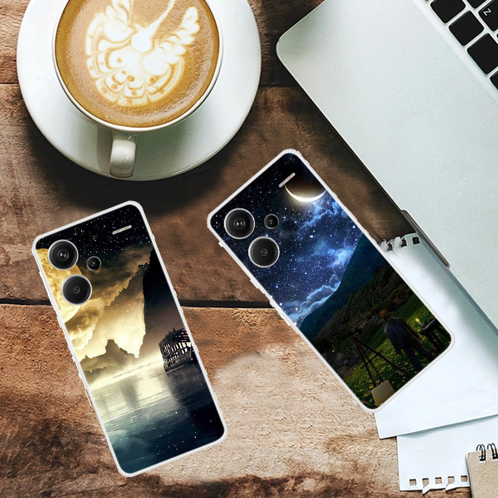 For Xiaomi Redmi Note 13 Pro+ 5G TPU Case Pattern Printing Back Phone Cover
