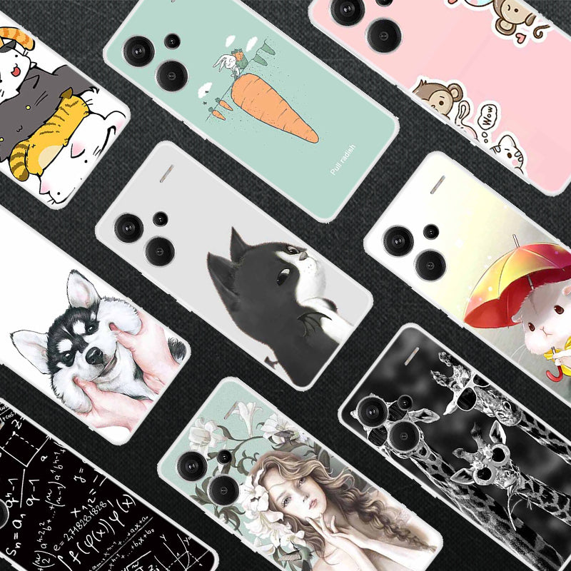 For Xiaomi Redmi Note 13 Pro+ 5G TPU Case Pattern Printing Back Phone Cover