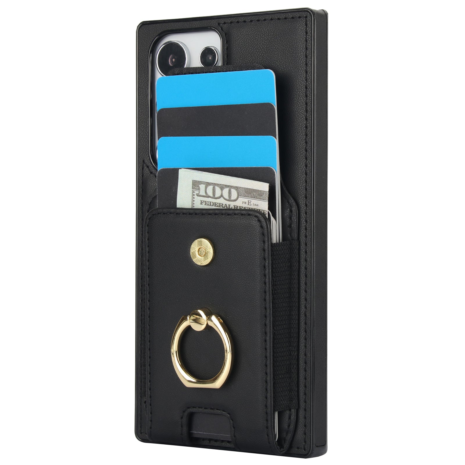 For Samsung Galaxy S23 Ultra Case Leather + TPU Kickstand Card Holder Phone Cover