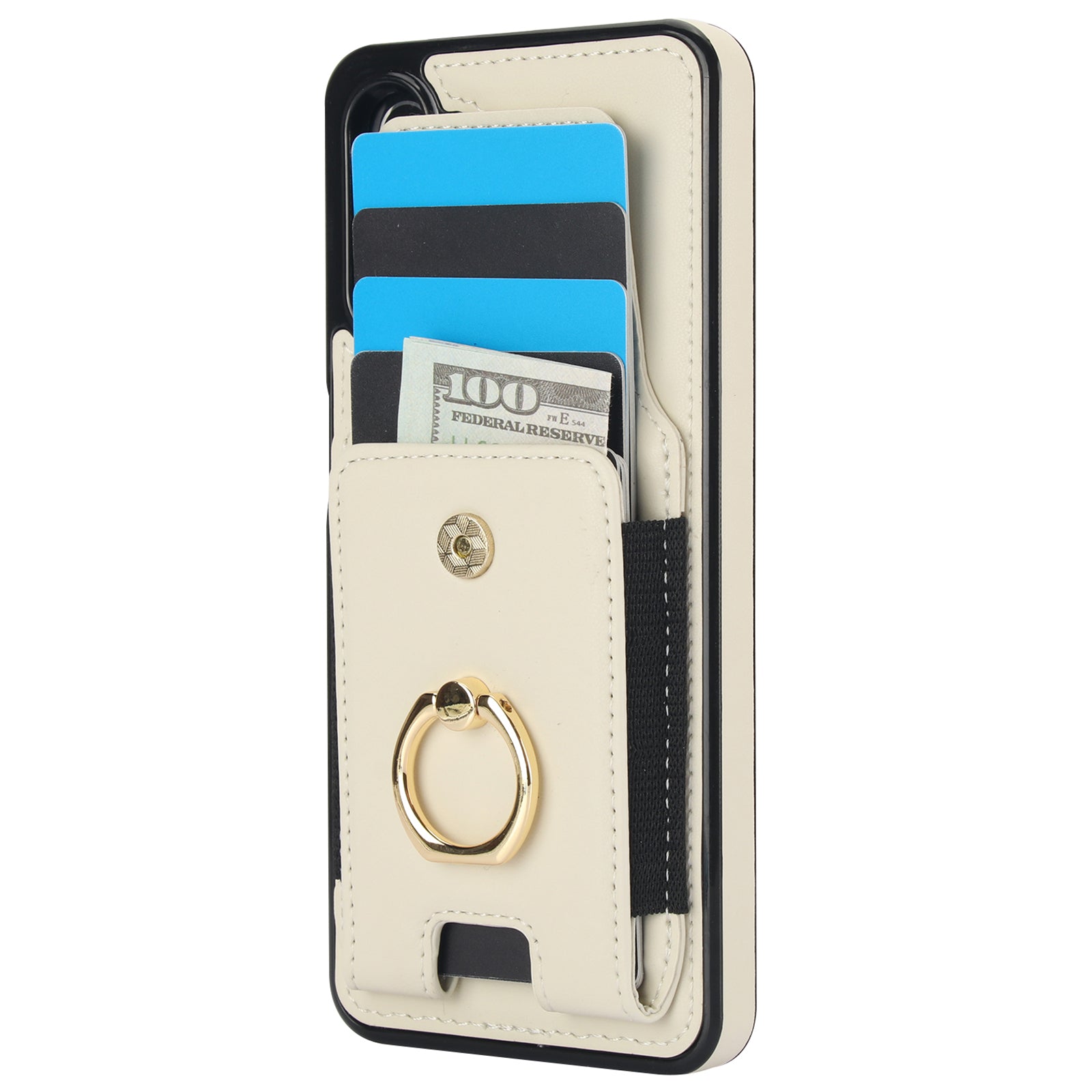For Samsung Galaxy A13 5G / 4G Case Leather+TPU Phone Cover with Rotary Kickstand Card Holder
