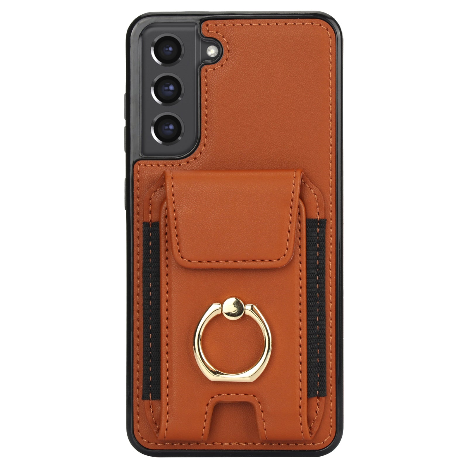 For Samsung Galaxy S23 Kickstand Case PU+TPU Phone Cover with Card Holder