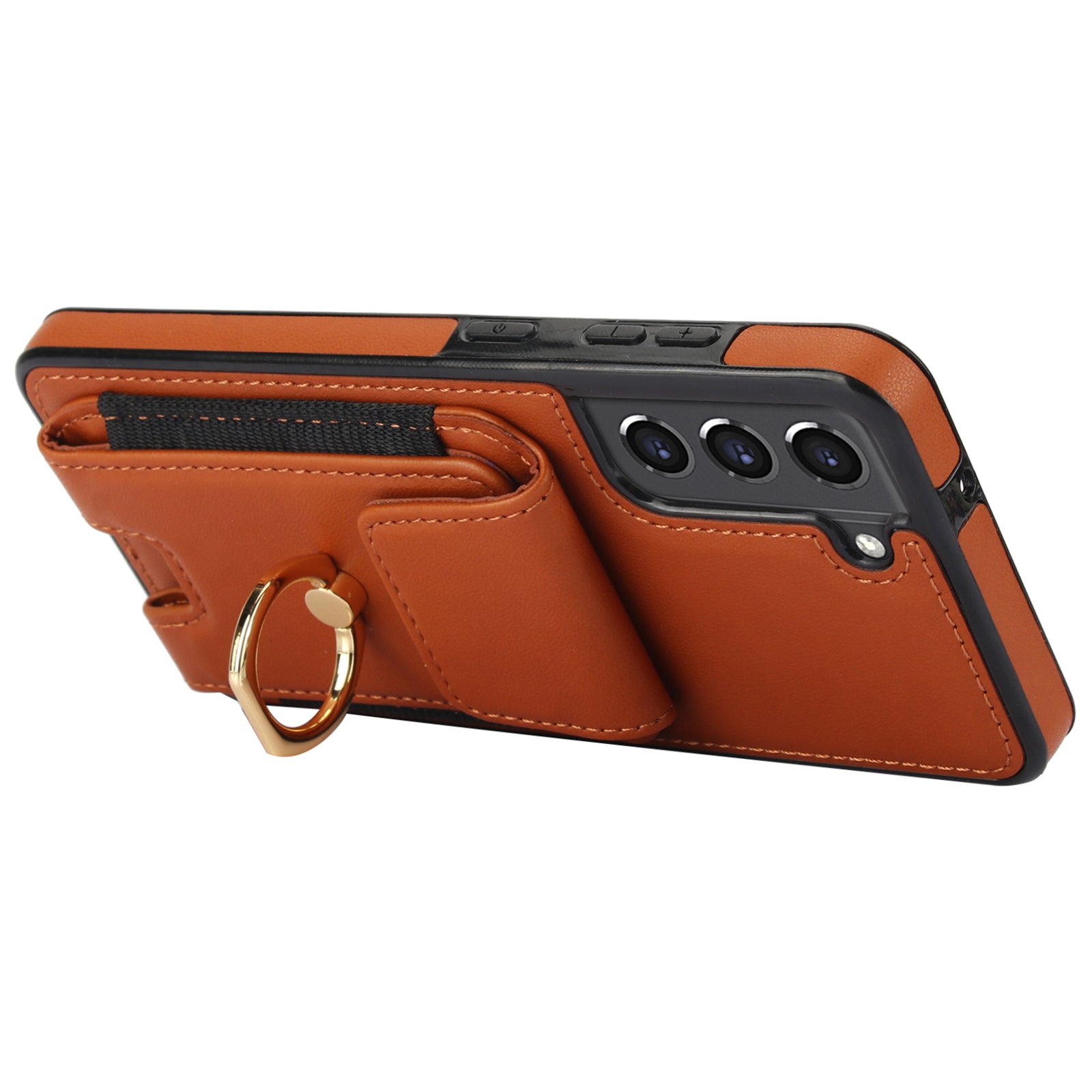 For Samsung Galaxy S23 Kickstand Case PU+TPU Phone Cover with Card Holder