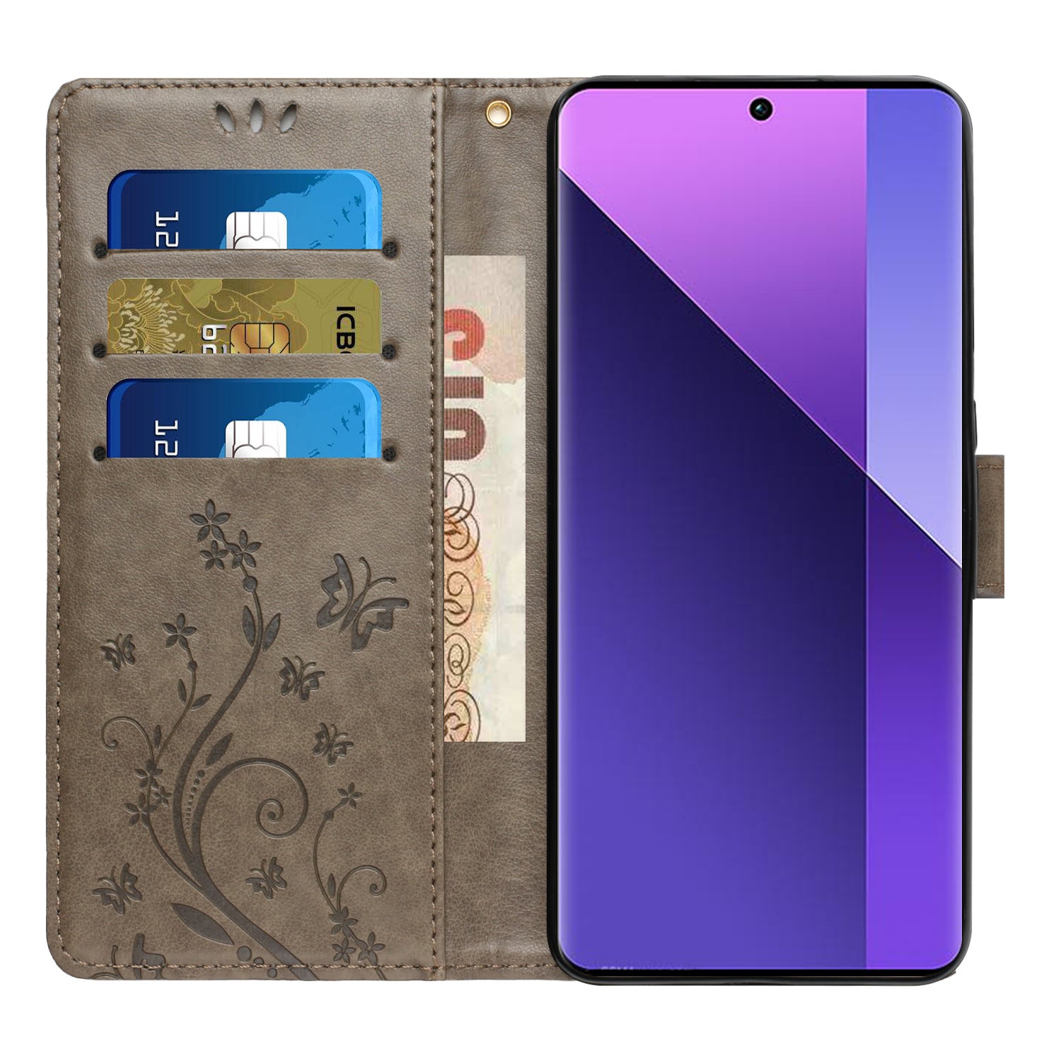 For Oppo Reno11 Pro 5G (Global) Case Butterfly Pattern PU Leather Wallet Phone Cover