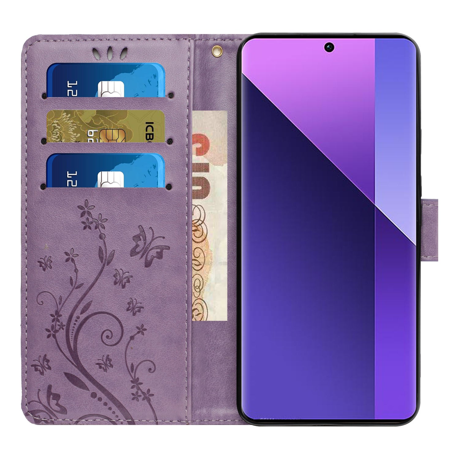 For Honor Magic6 Lite 5G / X50 5G / X9b 5G Wallet Case Butterfly Leather Flip Phone Cover