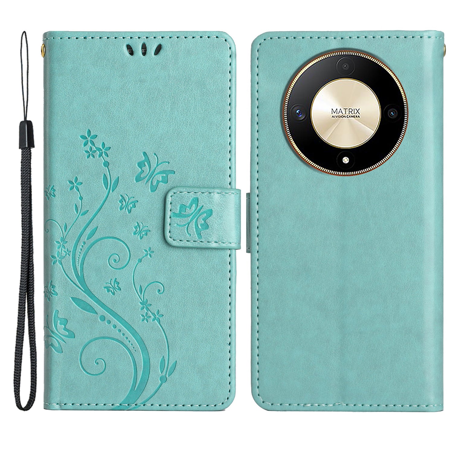 For Honor Magic6 Lite 5G / X50 5G / X9b 5G Wallet Case Butterfly Leather Flip Phone Cover
