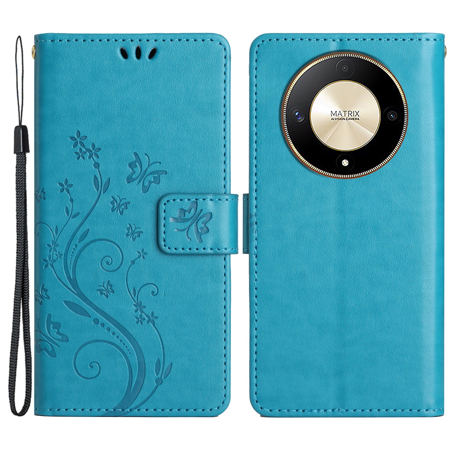 For Honor Magic6 Lite 5G / X50 5G / X9b 5G Wallet Case Butterfly Leather Flip Phone Cover
