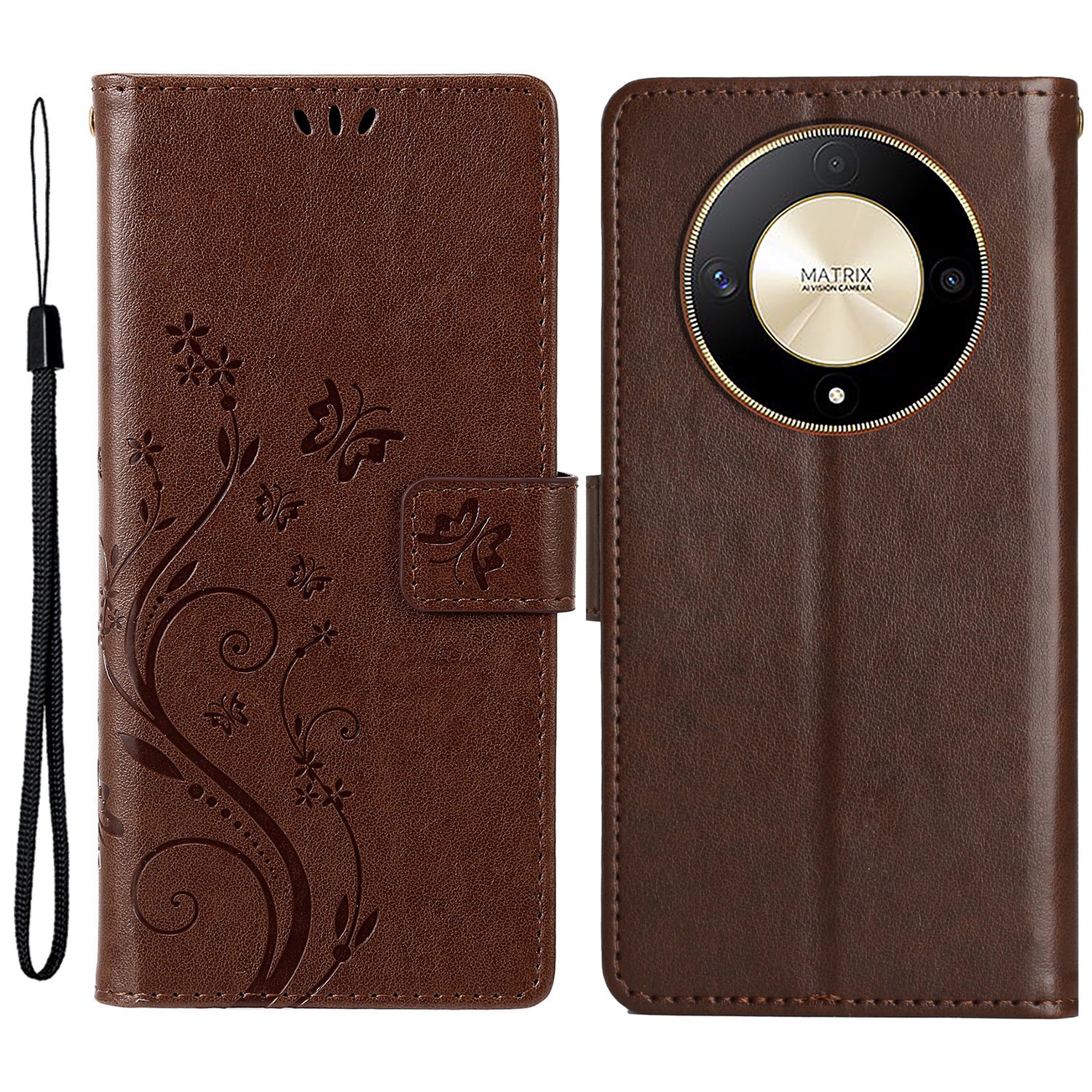 For Honor Magic6 Lite 5G / X50 5G / X9b 5G Wallet Case Butterfly Leather Flip Phone Cover