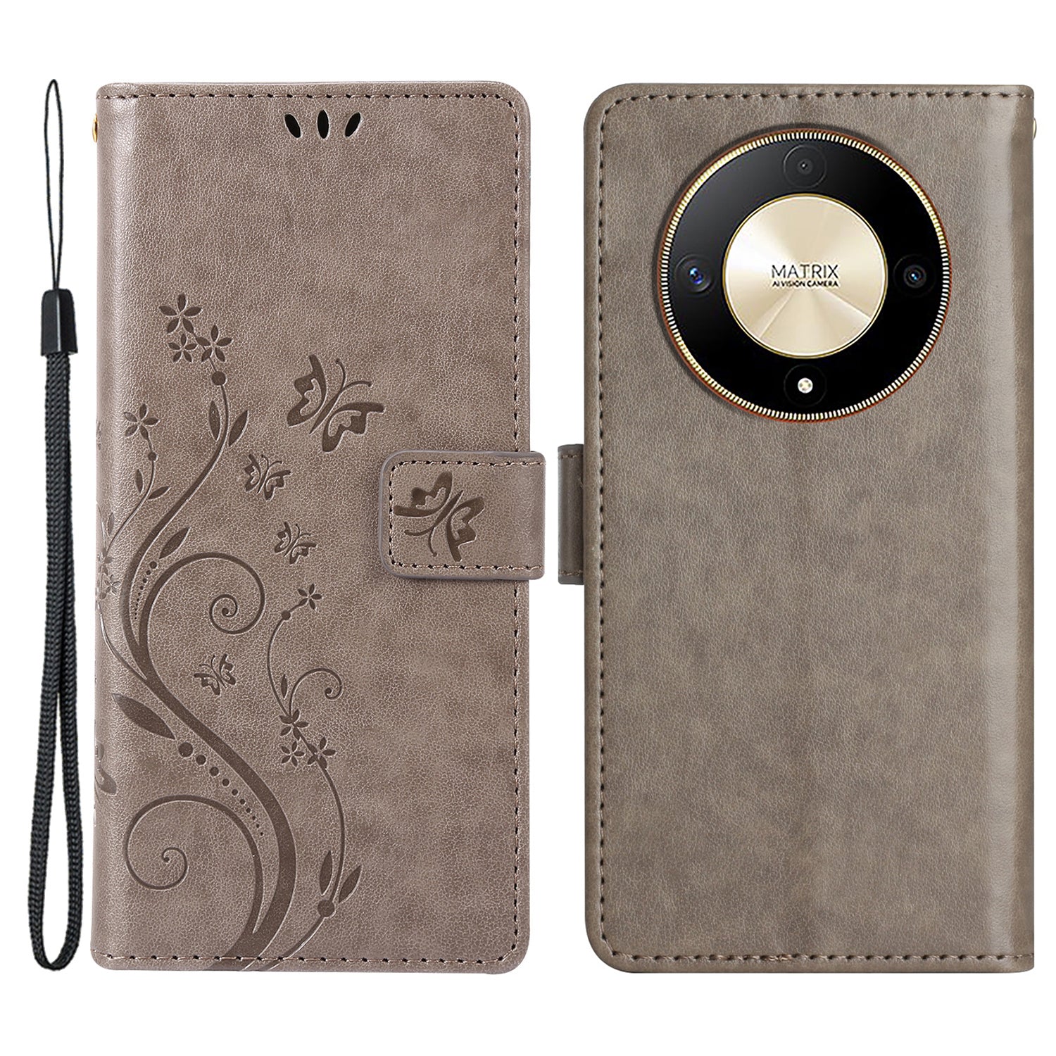 For Honor Magic6 Lite 5G / X50 5G / X9b 5G Wallet Case Butterfly Leather Flip Phone Cover