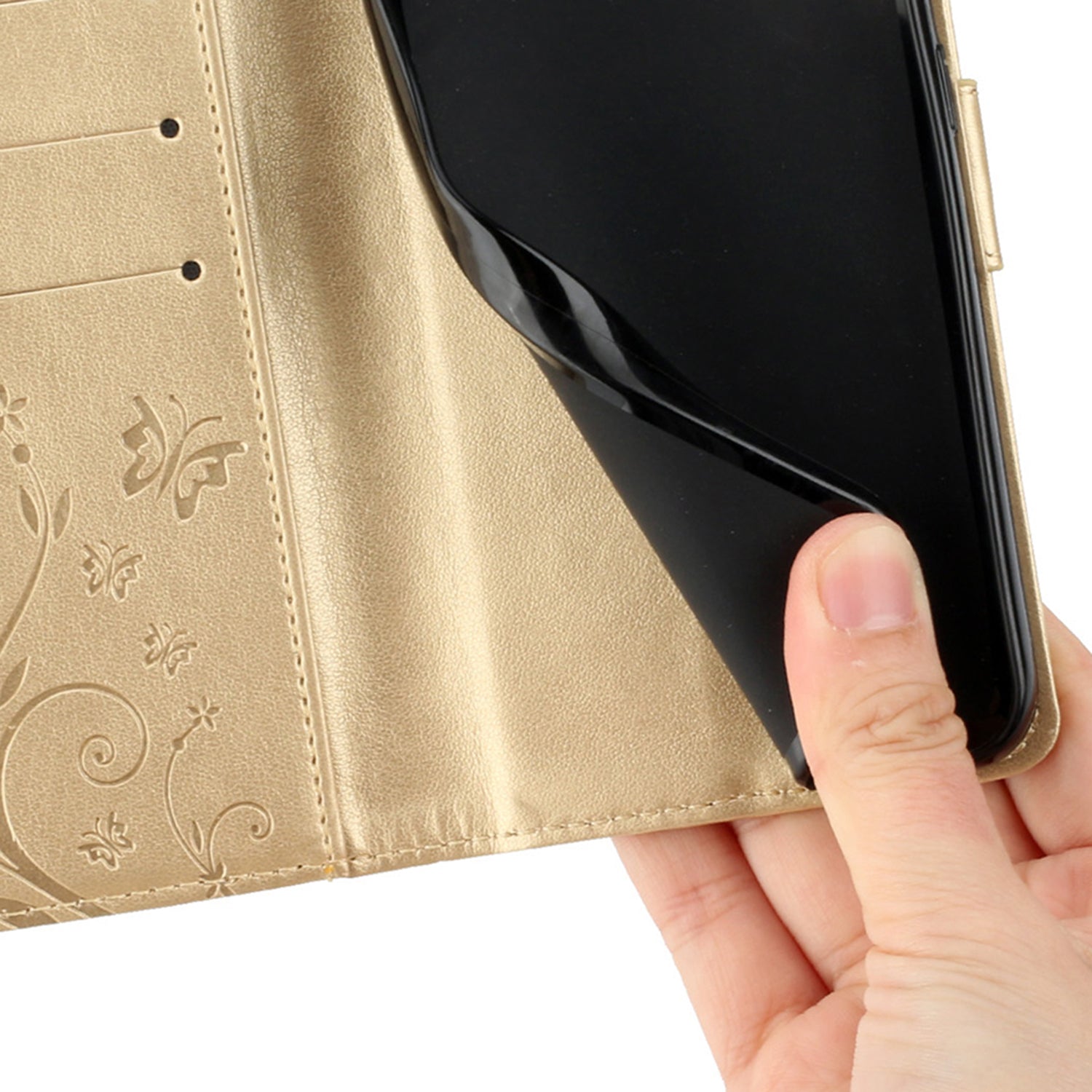 For Xiaomi 14 Ultra Wallet Phone Case Butterfly Pattern PU Leather Flip Cover