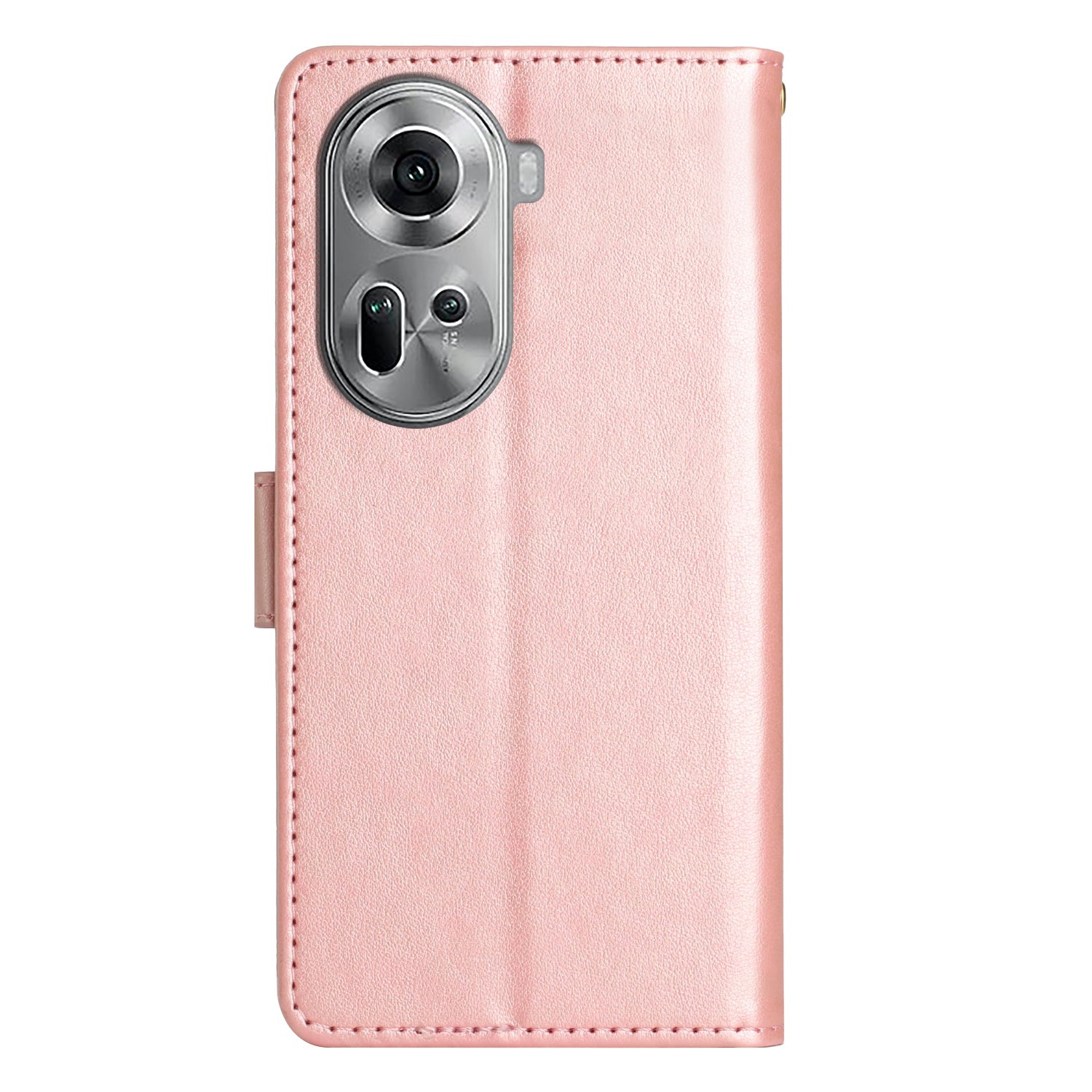 For Oppo Reno11 5G (Global) Wallet Case Butterfly Pattern PU Leather Phone Cover