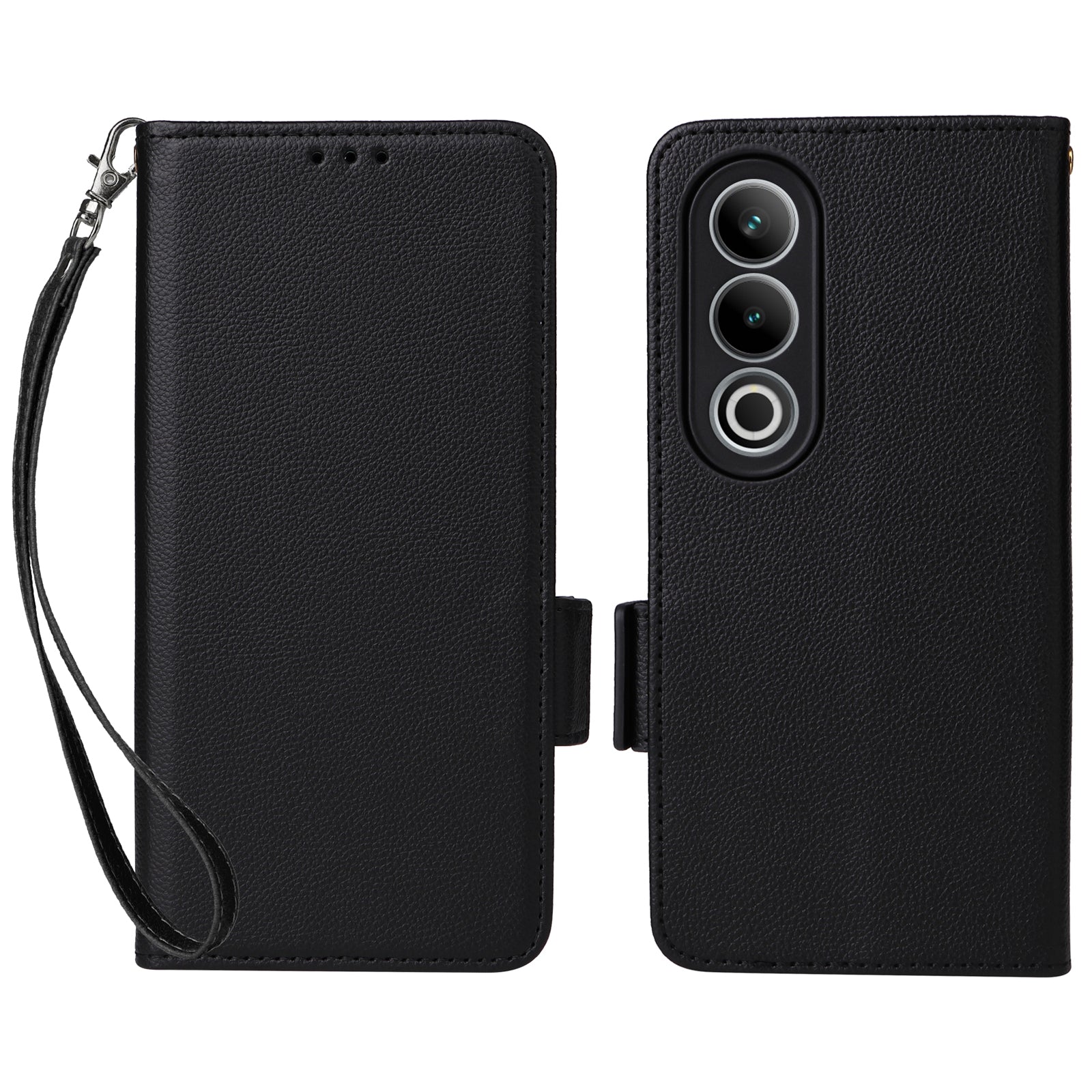 For OnePlus Ace 3V 5G / Nord CE4 5G Litchi Texture Case PU Leather Flip Wallet Phone Cover