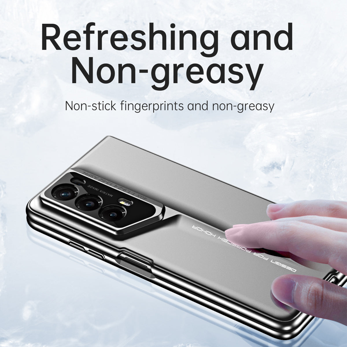 For Honor Magic Vs2 5G Case with Stylus 918 Series Hard PC Phone Shell Built-In Tempered Glass Film