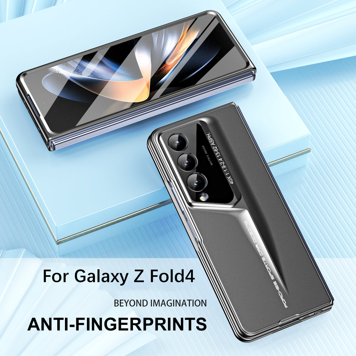 918 Series for Samsung Galaxy Z Fold4 5G PC Phone Case with Stylus and Tempered Glass Film