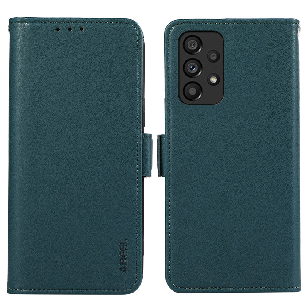 ABEEL For Samsung Galaxy A33 5G Case RFID Blocking Folio Stand Phone Protector