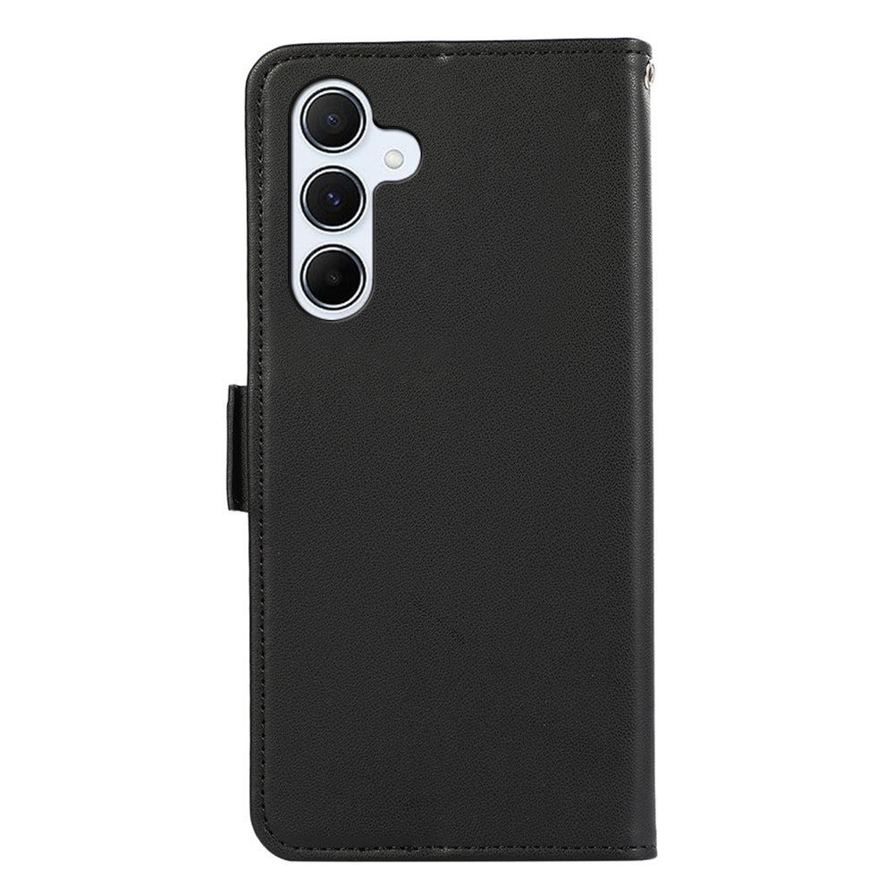 ABEEL For Samsung Galaxy A24 4G (162.1 x 77.6 x 8.3mm) Folio Cover RFID Blocking Stand Phone Cover