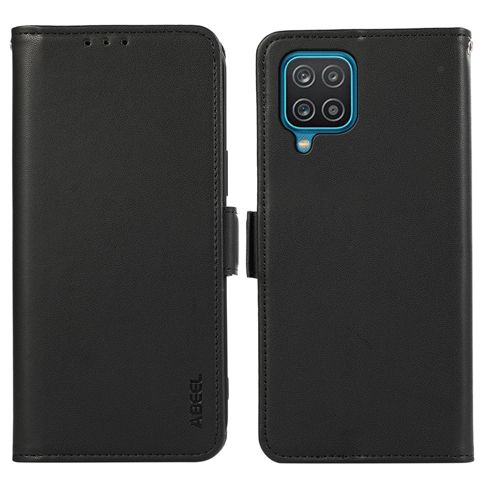 ABEEL For Samsung Galaxy A12 Case Wallet Leather Protective Phone Cover RFID Blocking