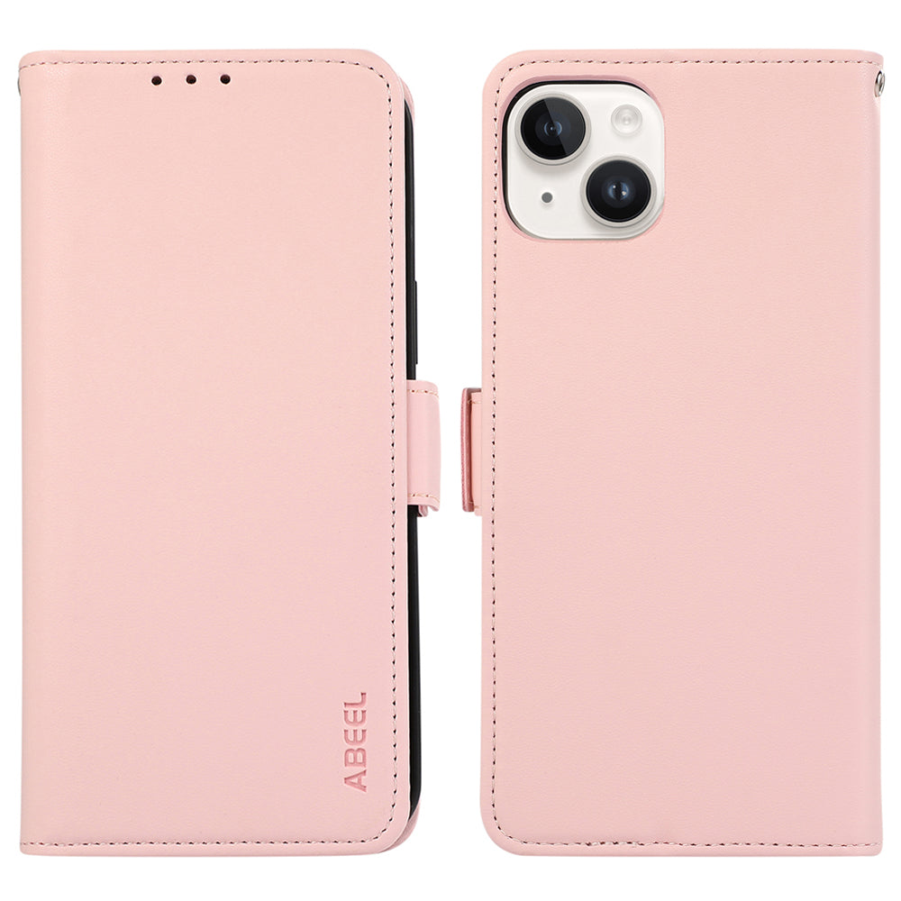 ABEEL For iPhone 14 Plus Case Flip Wallet Leather Phone Cover with RFID Blocking