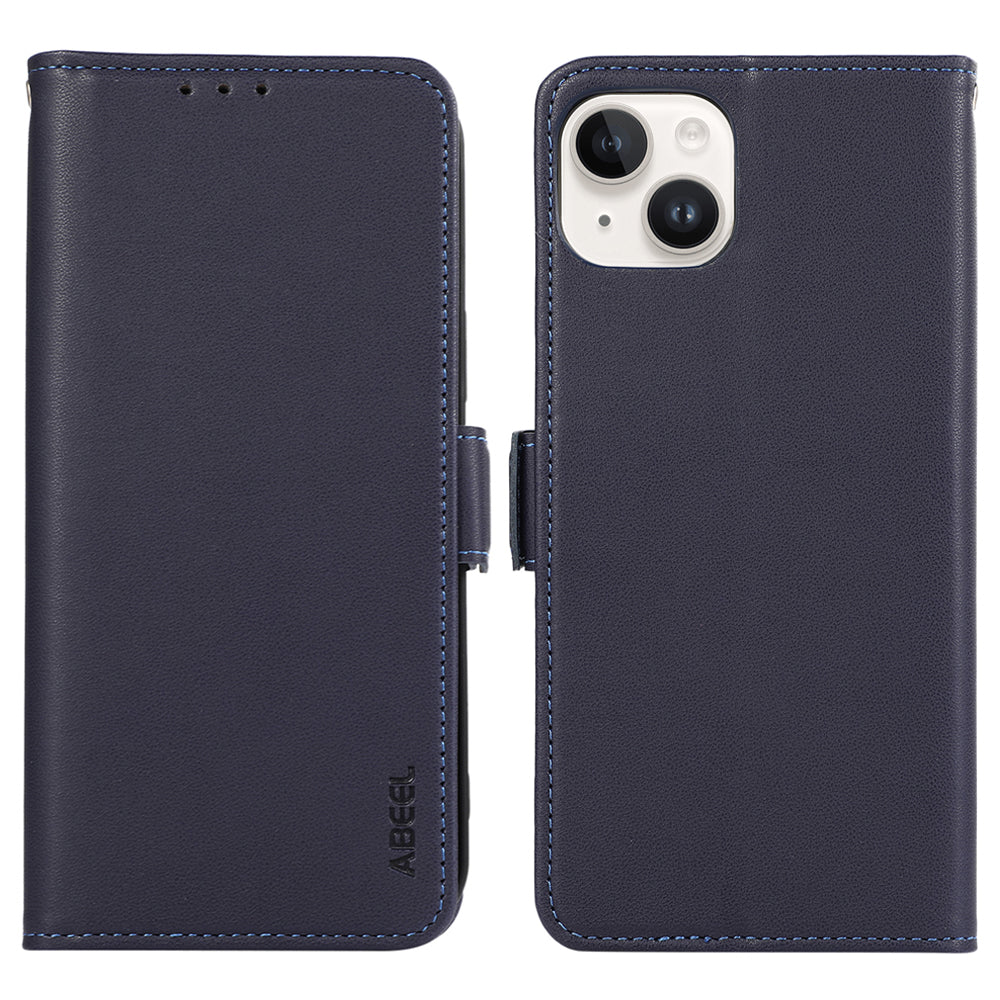 ABEEL For iPhone 14 Plus Case Flip Wallet Leather Phone Cover with RFID Blocking