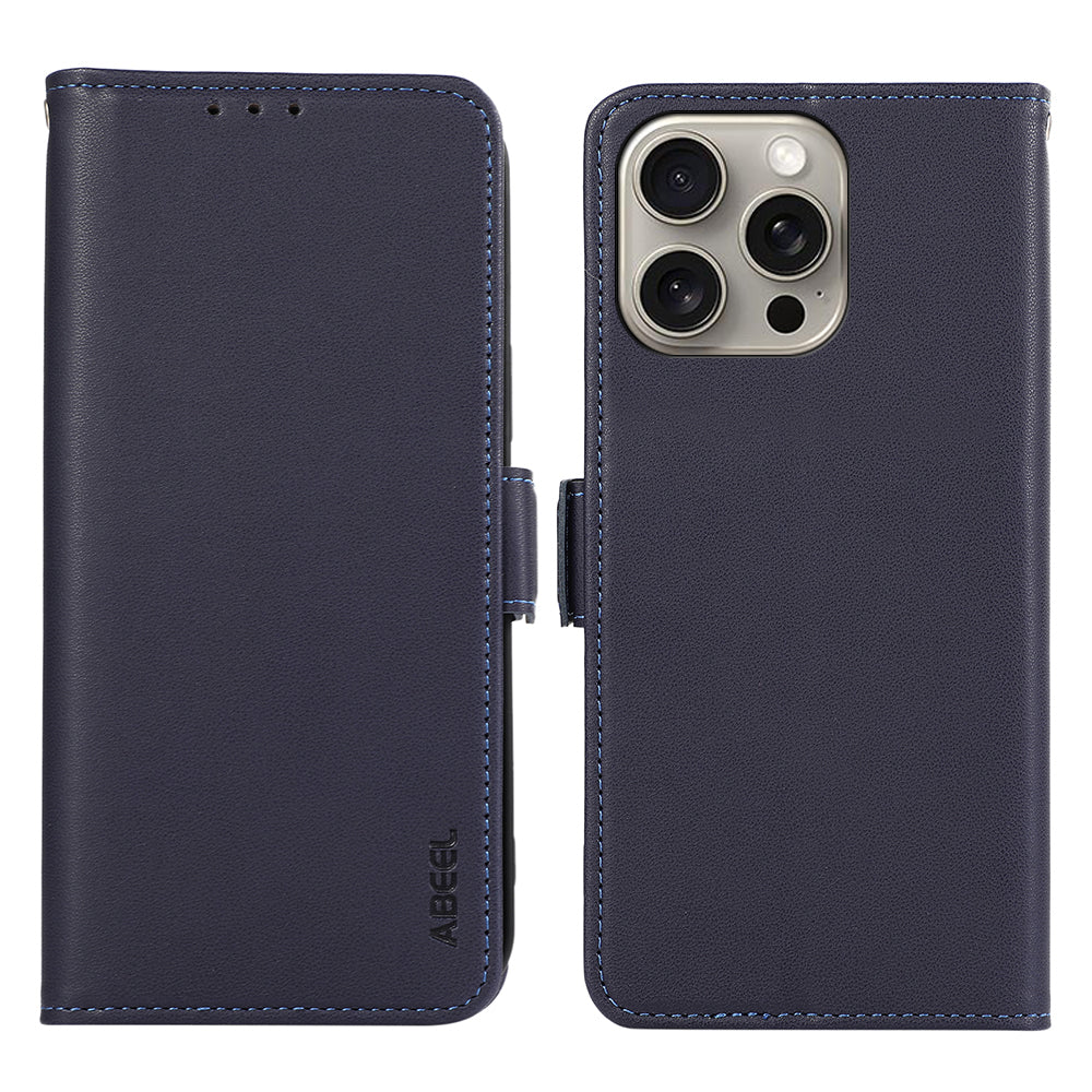 ABEEL For iPhone 14 Pro Max Case RFID Blocking Cell Phone Shell with Wallet