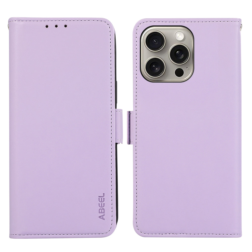 ABEEL For iPhone 12 Pro Max Wallet Case RFID Blocking Leather Stand Phone Cover