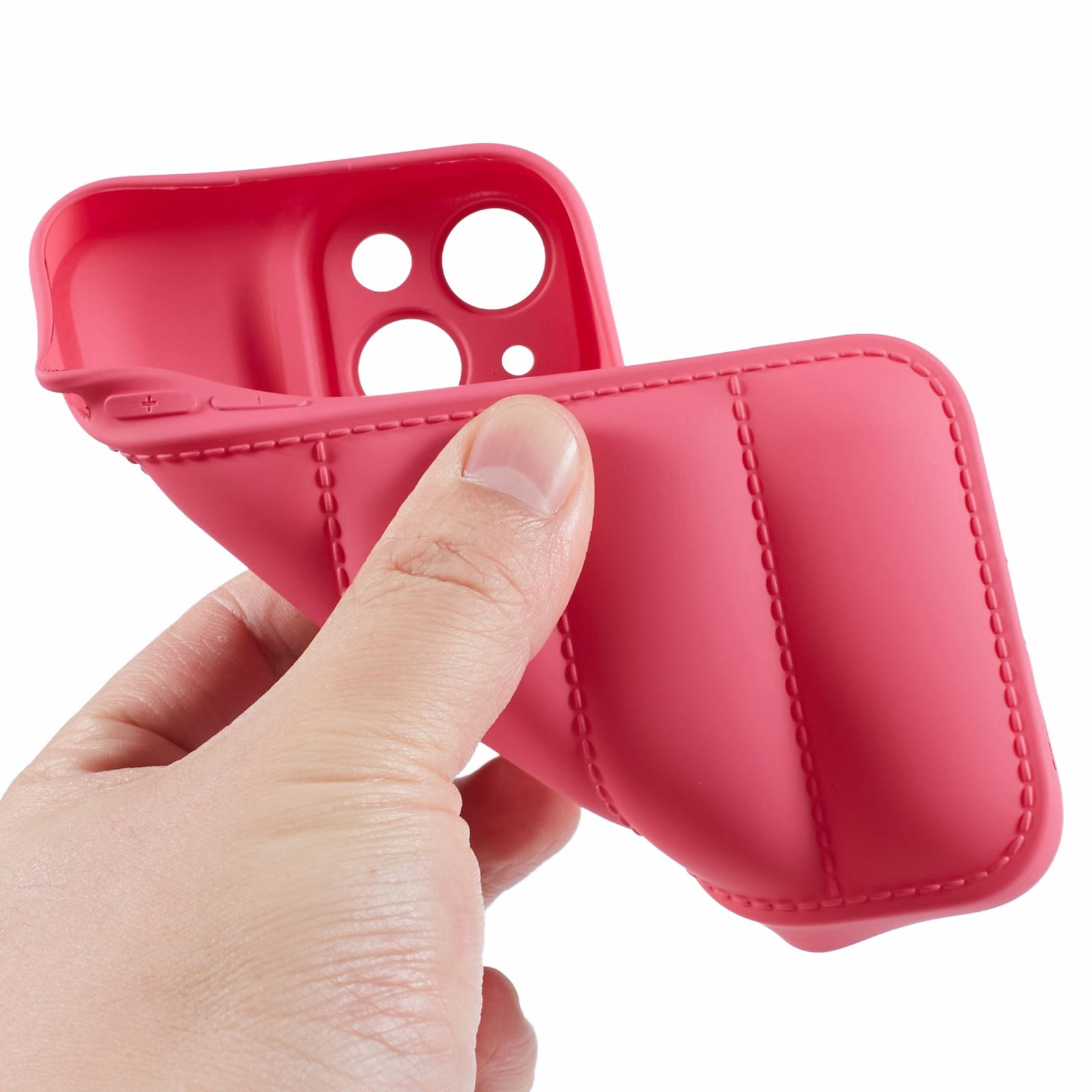 JTW Series For iPhone 15 TPU Case Rubberized Down Jacket Design Back Phone Cover